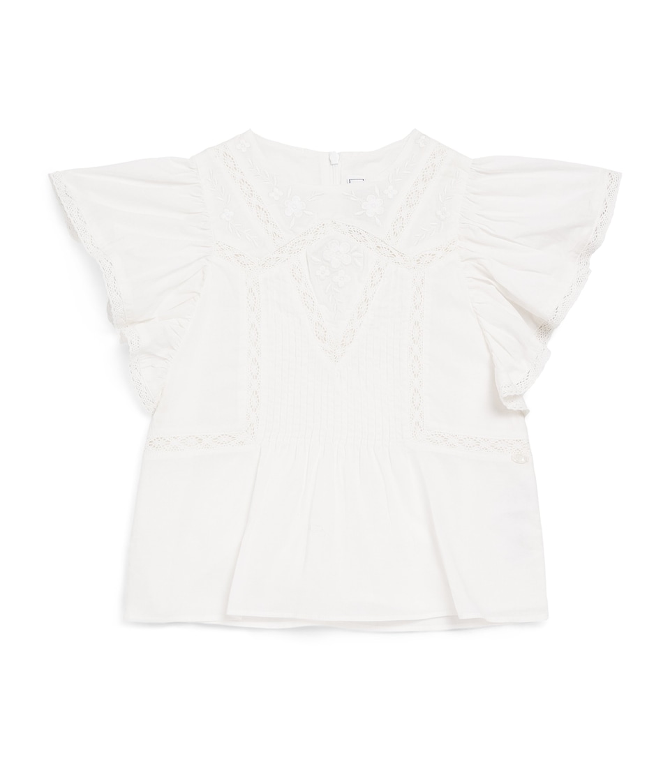 Tartine et Chocolat Cotton Lace-Trim Blouse (2-12 Years)