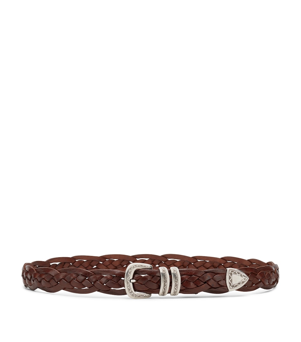 Leather Woven Belt
