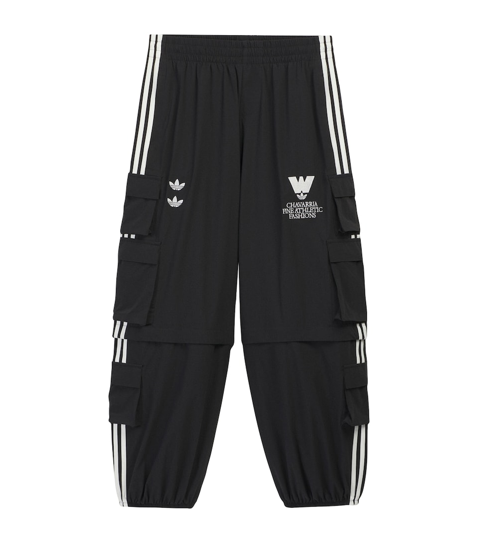 Willy Chavarria Mens x adidas Originals Cargo Trousers Black