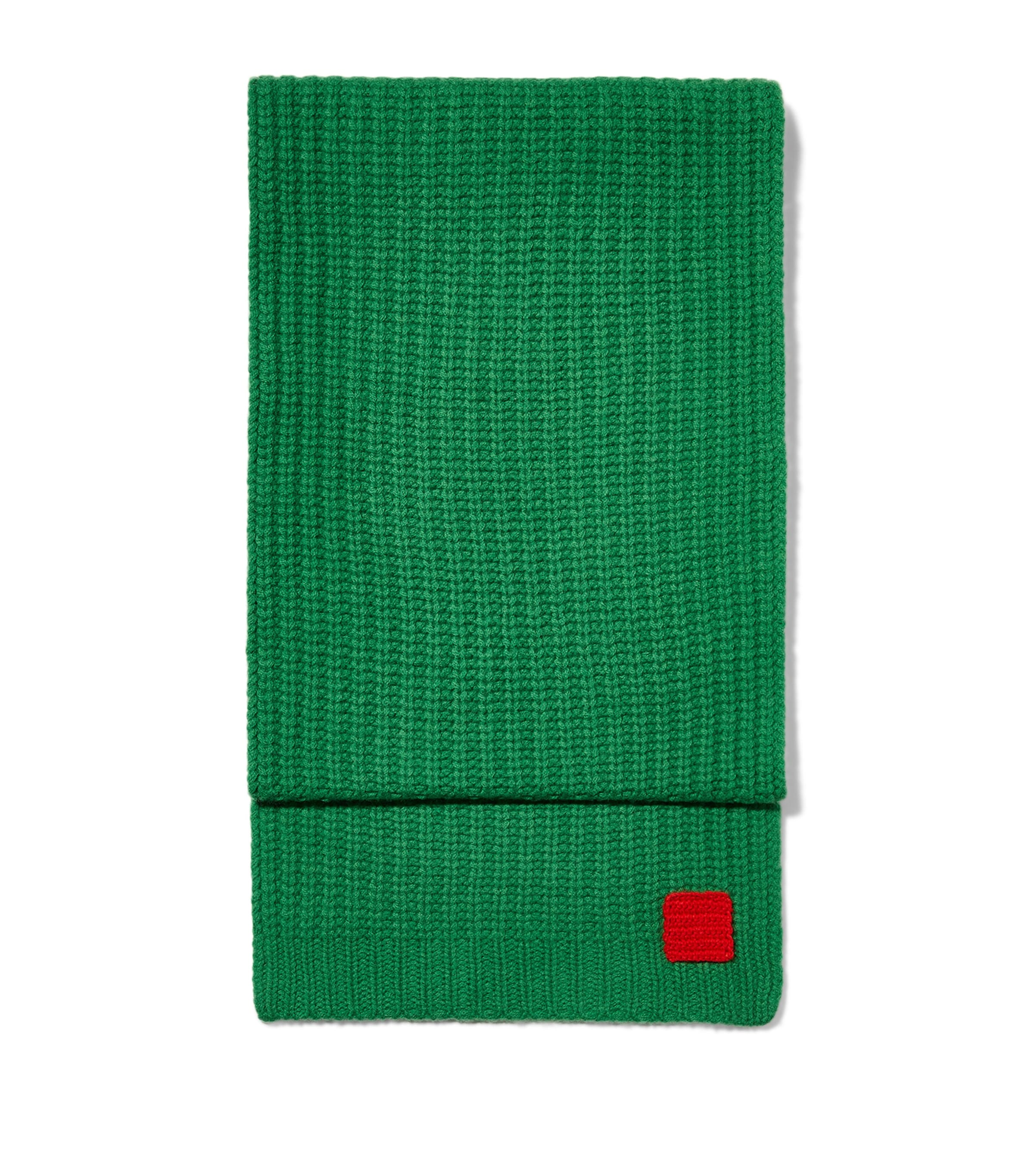 MAX&Co. Virgin Wool Knitted Scarf Emerald