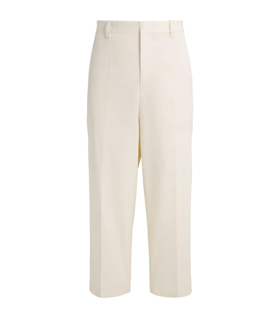 Cotton Straight Trousers