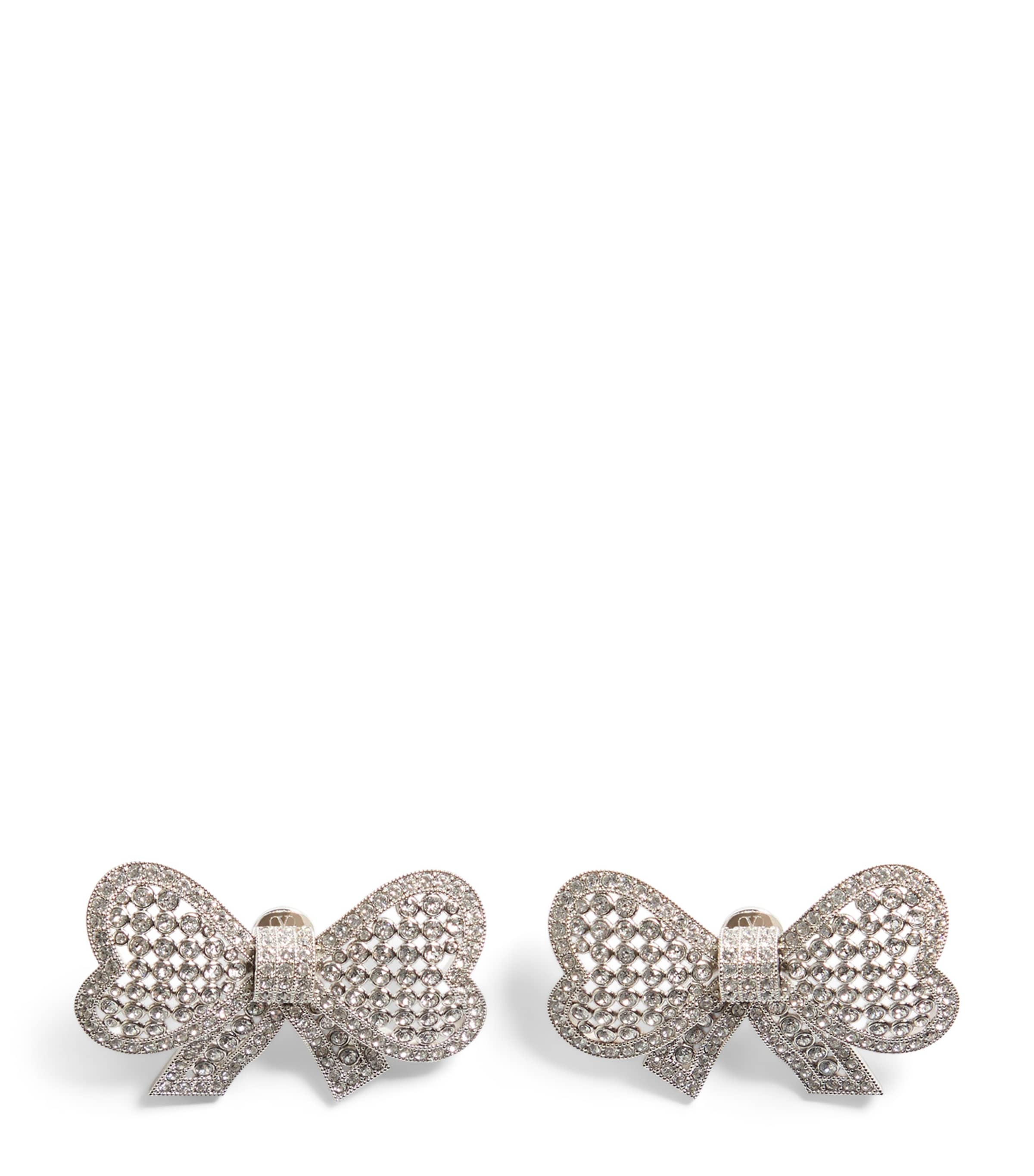 Valentino Garavani Embellished Trop Chou Stud Earrings Uwd
