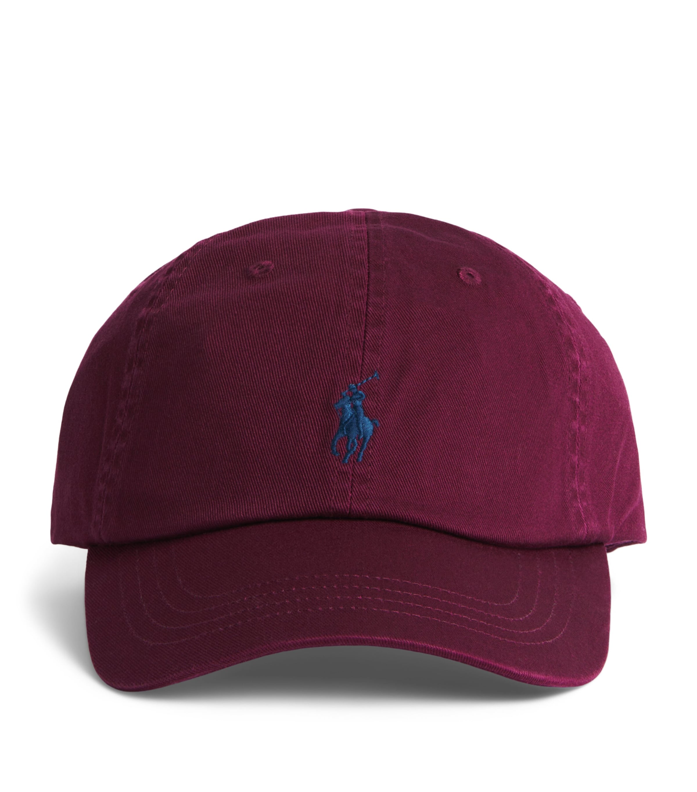Polo Ralph Lauren Cotton Logo Baseball Cap Classic Wine