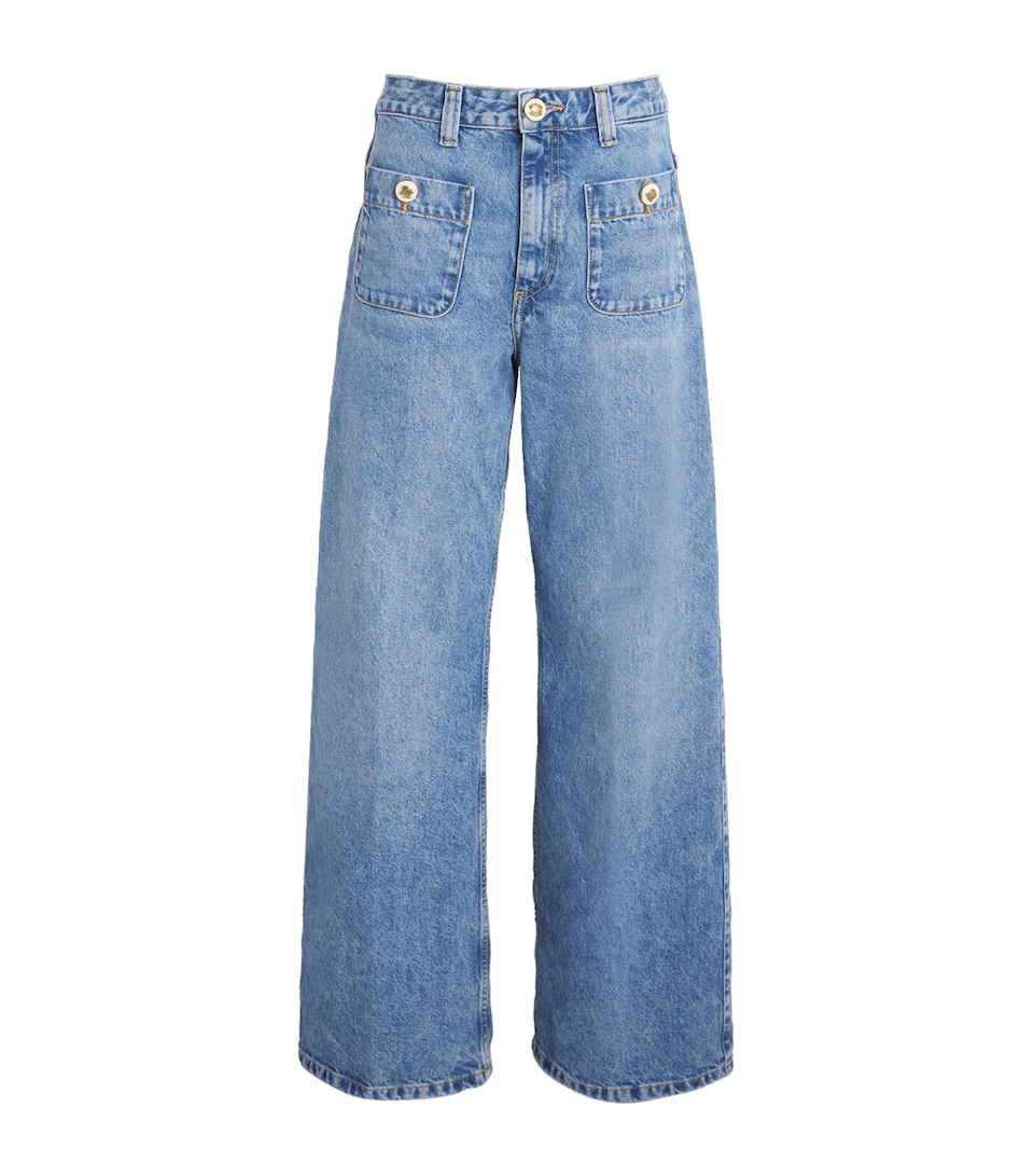 High-Waist Wide-Leg Jeans