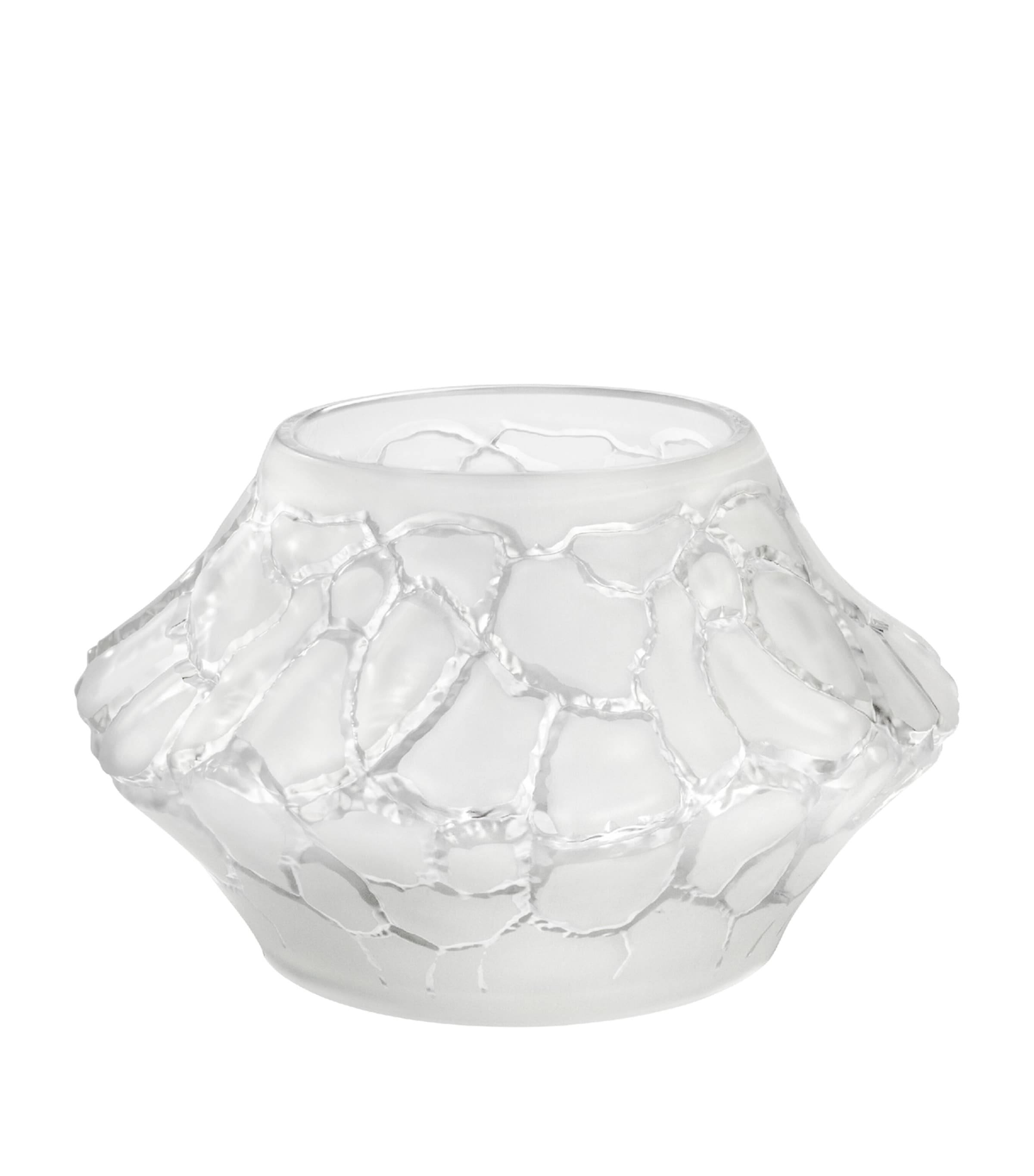 Lalique Crystal Caldera Vase-Votive (10.5cm) Incolore