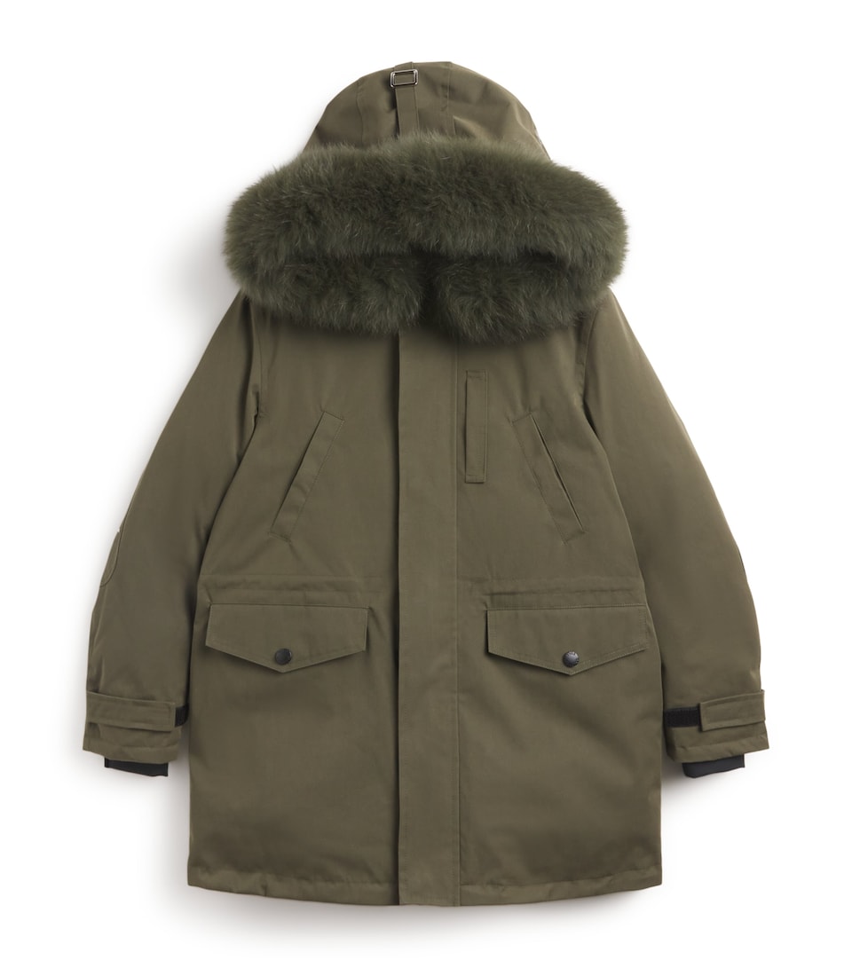 Cotton-Blend Fur-Trim Parka (4-14 Years)