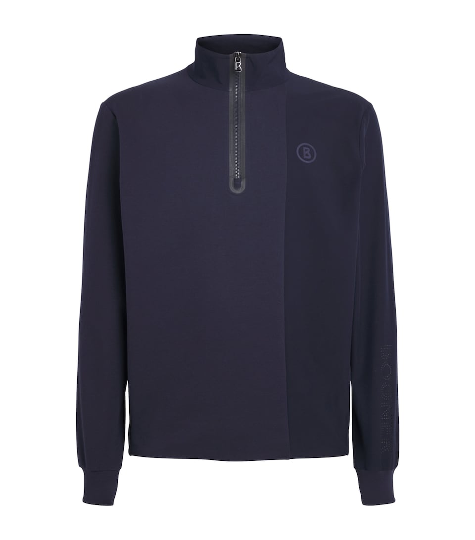 Bogner Mens Cotton-Blend Connor Quarter-Zip Sweatshirt