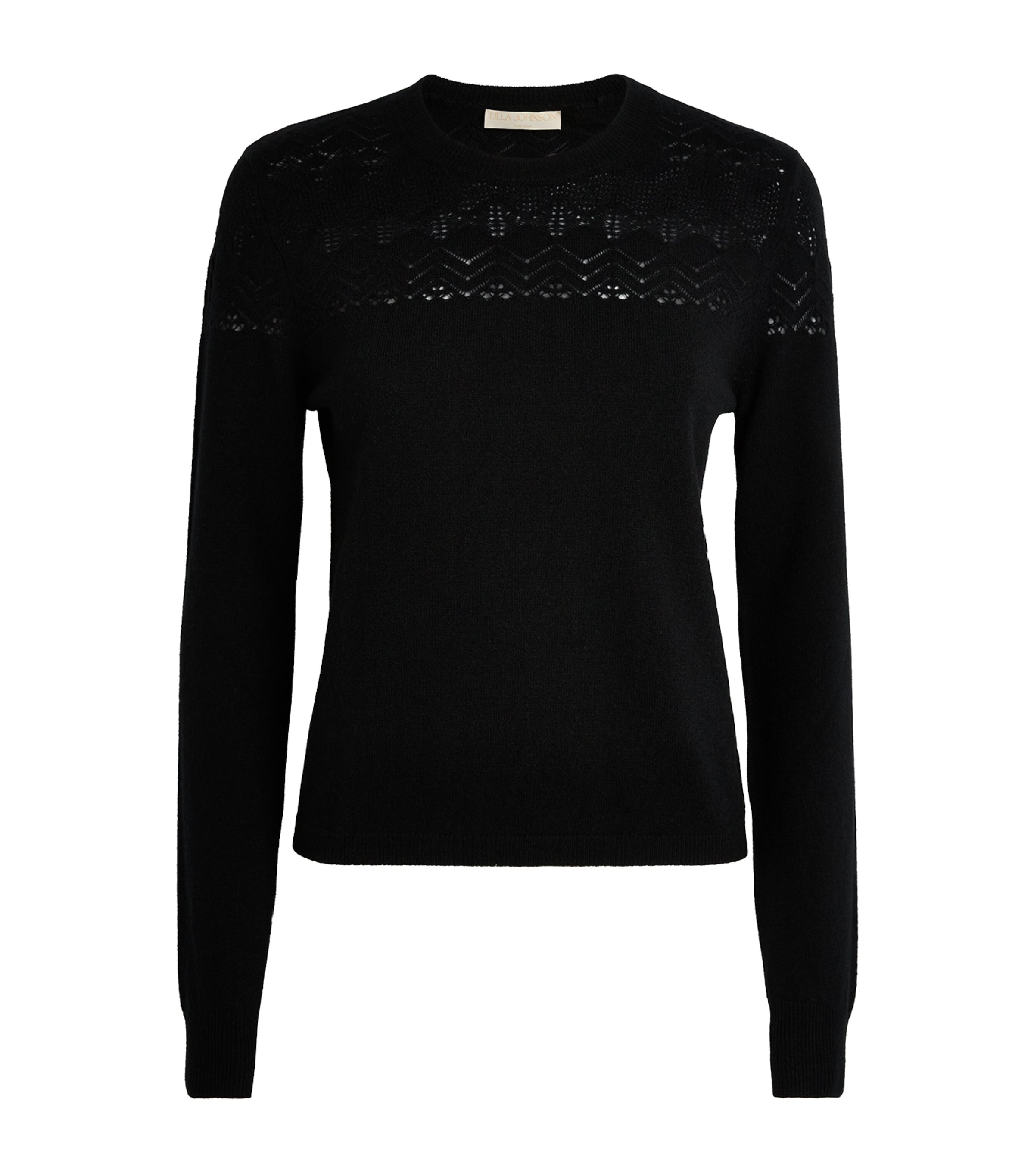 Ulla Johnson Womens Cashmere Emelie Sweater Noir
