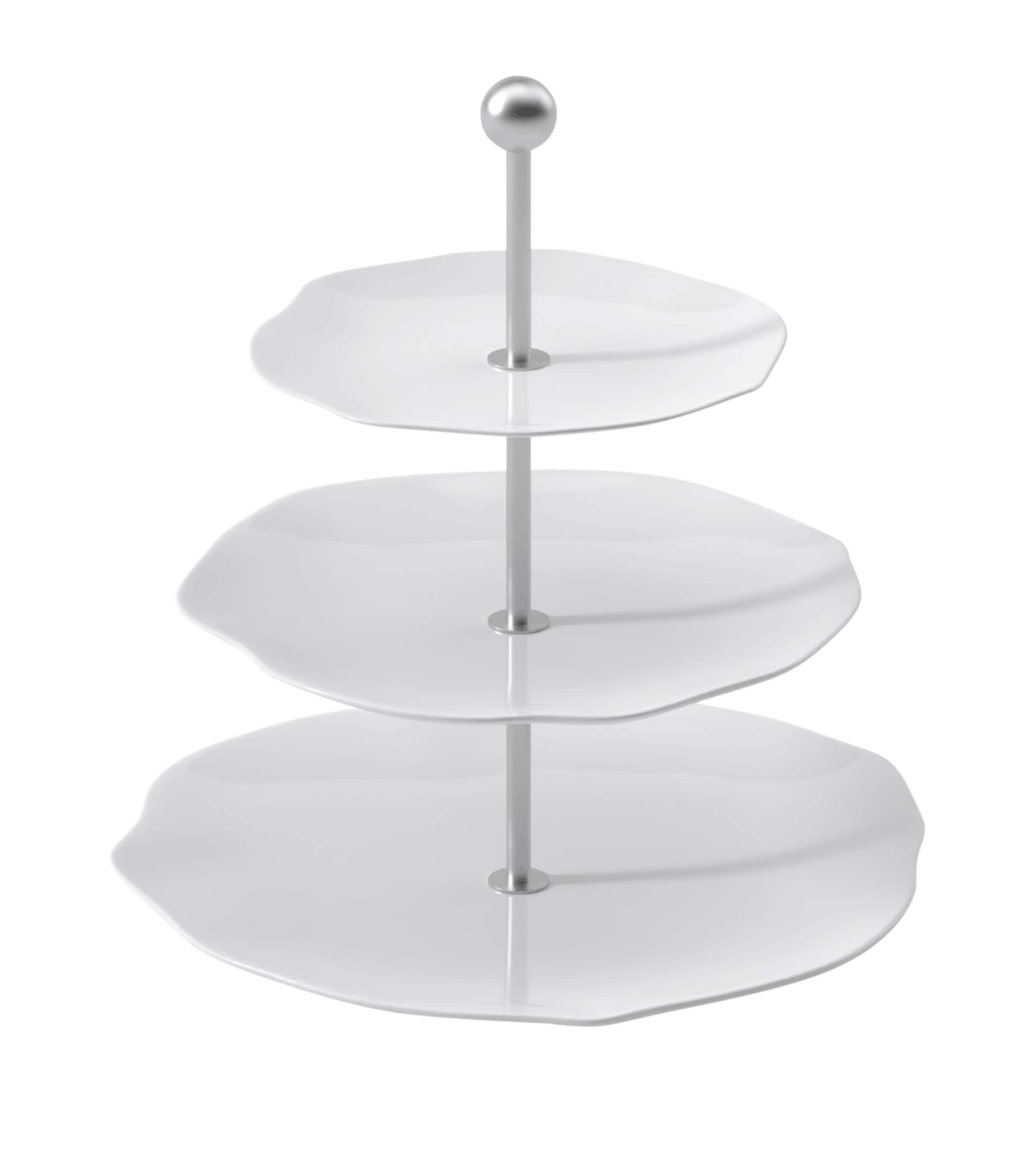 Villeroy & Boch Pura 3-Tiered Cake Stand White