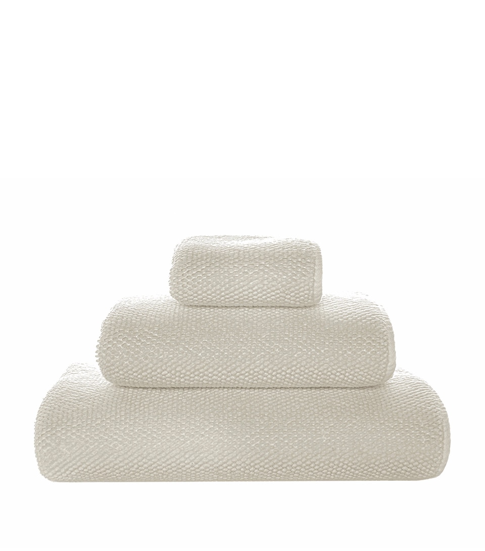 GRACCIOZA Cotton Pearls Bath Sheet (95cm x 150cm) Fog
