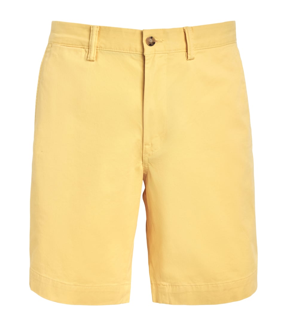 Polo Ralph Lauren Mens Stretch-Cotton Bedford Shorts Corn Yellow