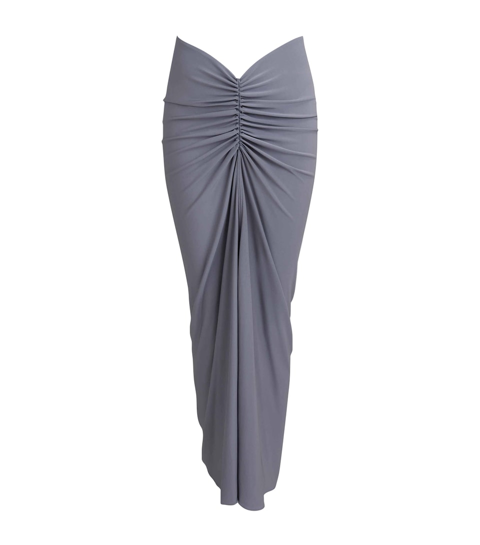 Draped Bodycon Maxi Dress