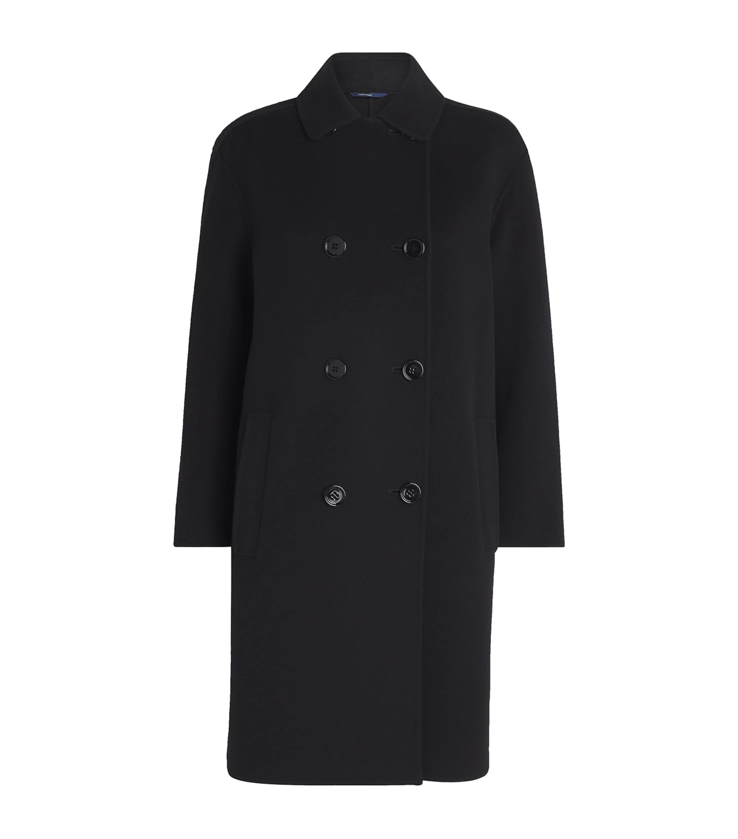 Virgin Wool Double-Breasted Coat
