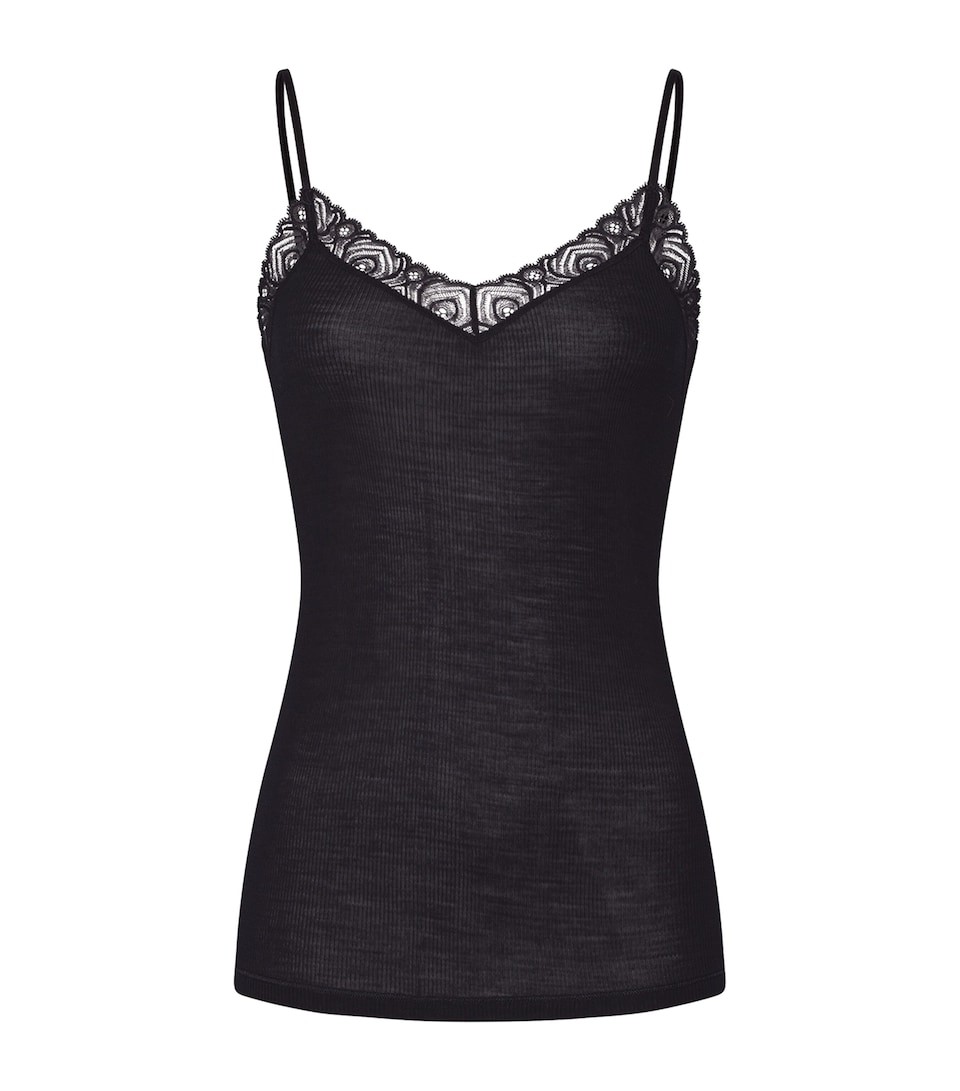 Woolen Lace Spaghetti Top