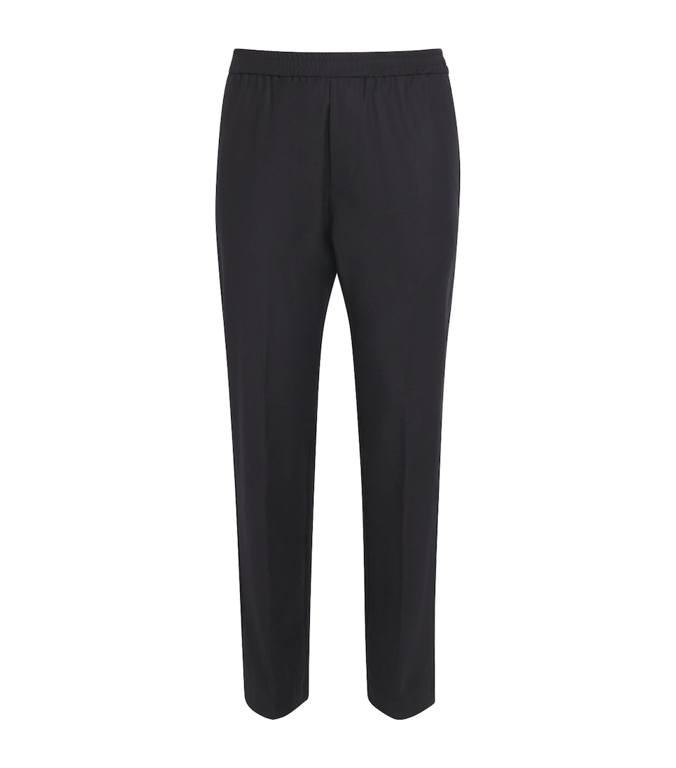 Virgin Wool Drawstring Trousers