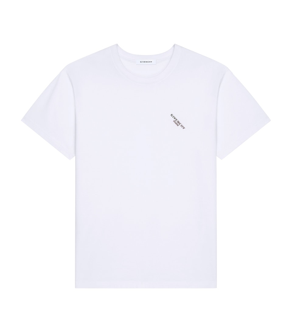Cotton Slanted Logo T-Shirt
