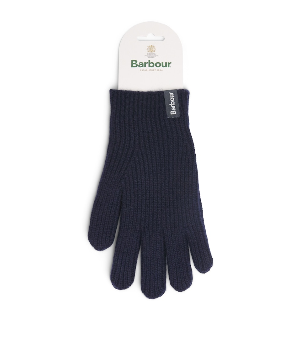 Barbour Wool-Cashmere Danforth Gloves Navy