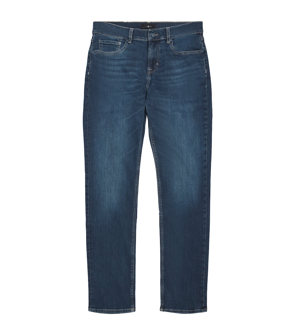 7 For All Mankind Mens Slimmy Jeans Dark Blue