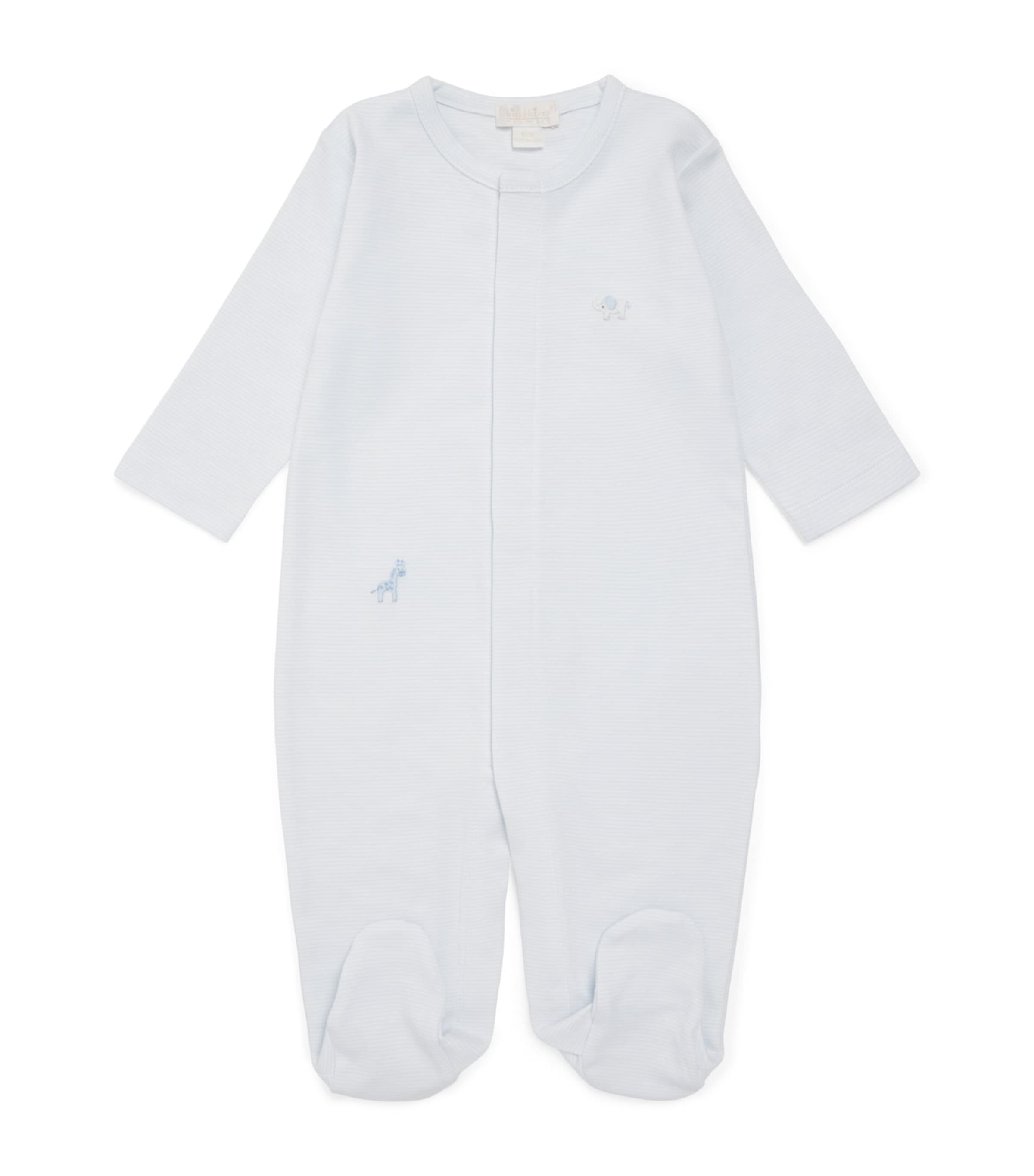 Kissy Kissy Pima Cotton Jungle Hang Out All-In-One (0-9 Months) Light Blue