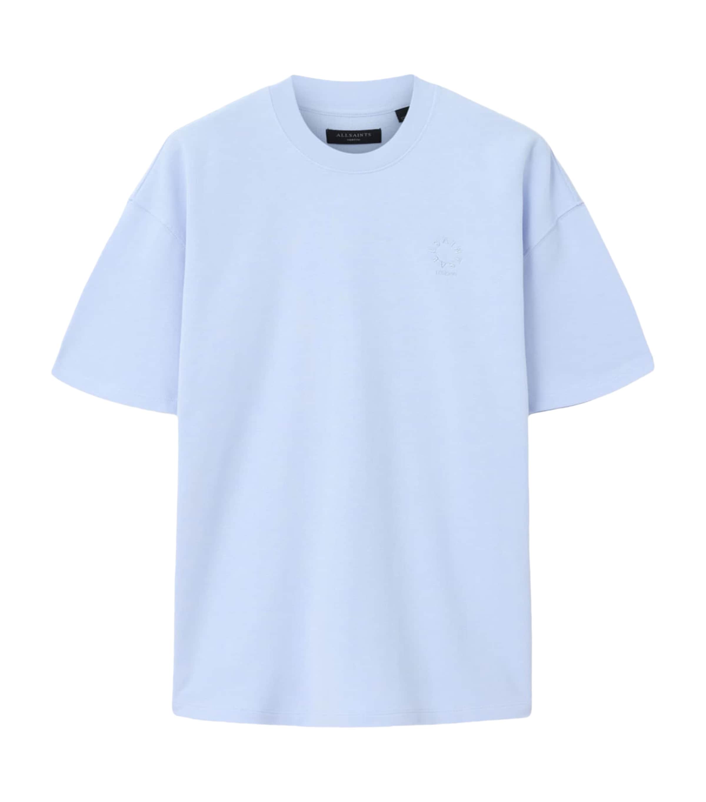 AllSaints Mens Organic Cotton Haven T-Shirt Villa Blue