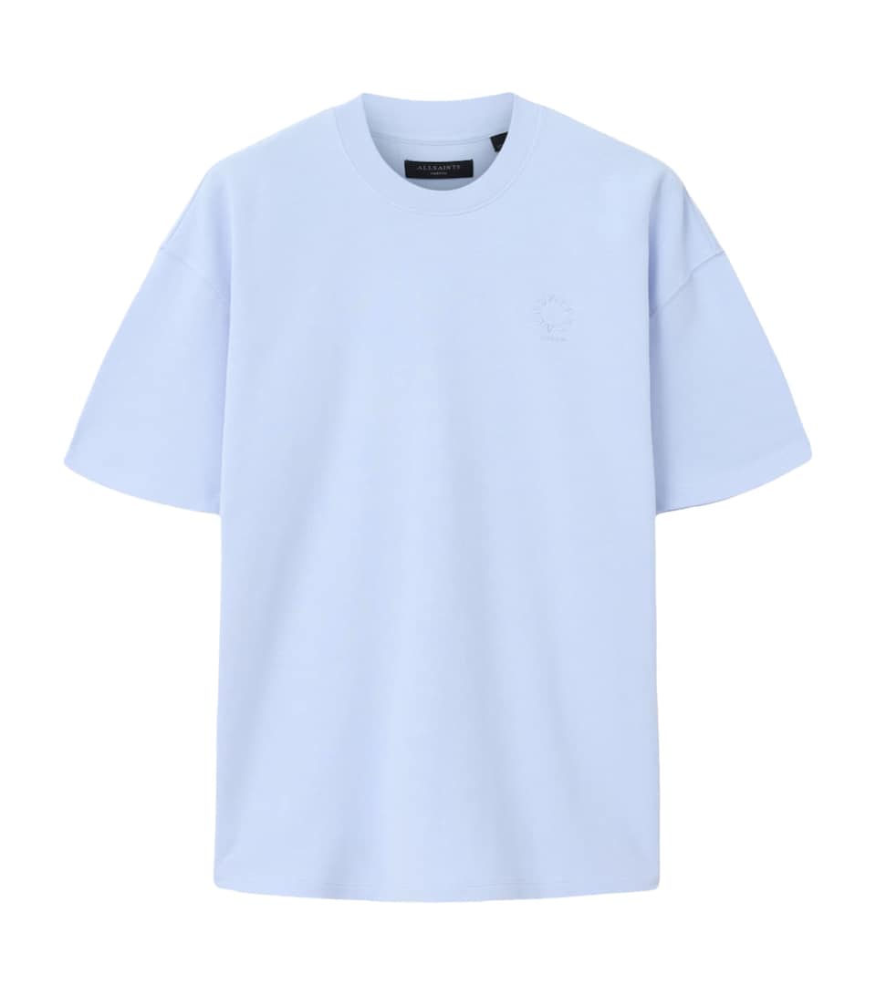 AllSaints Mens Organic Cotton Haven T-Shirt Villa Blue