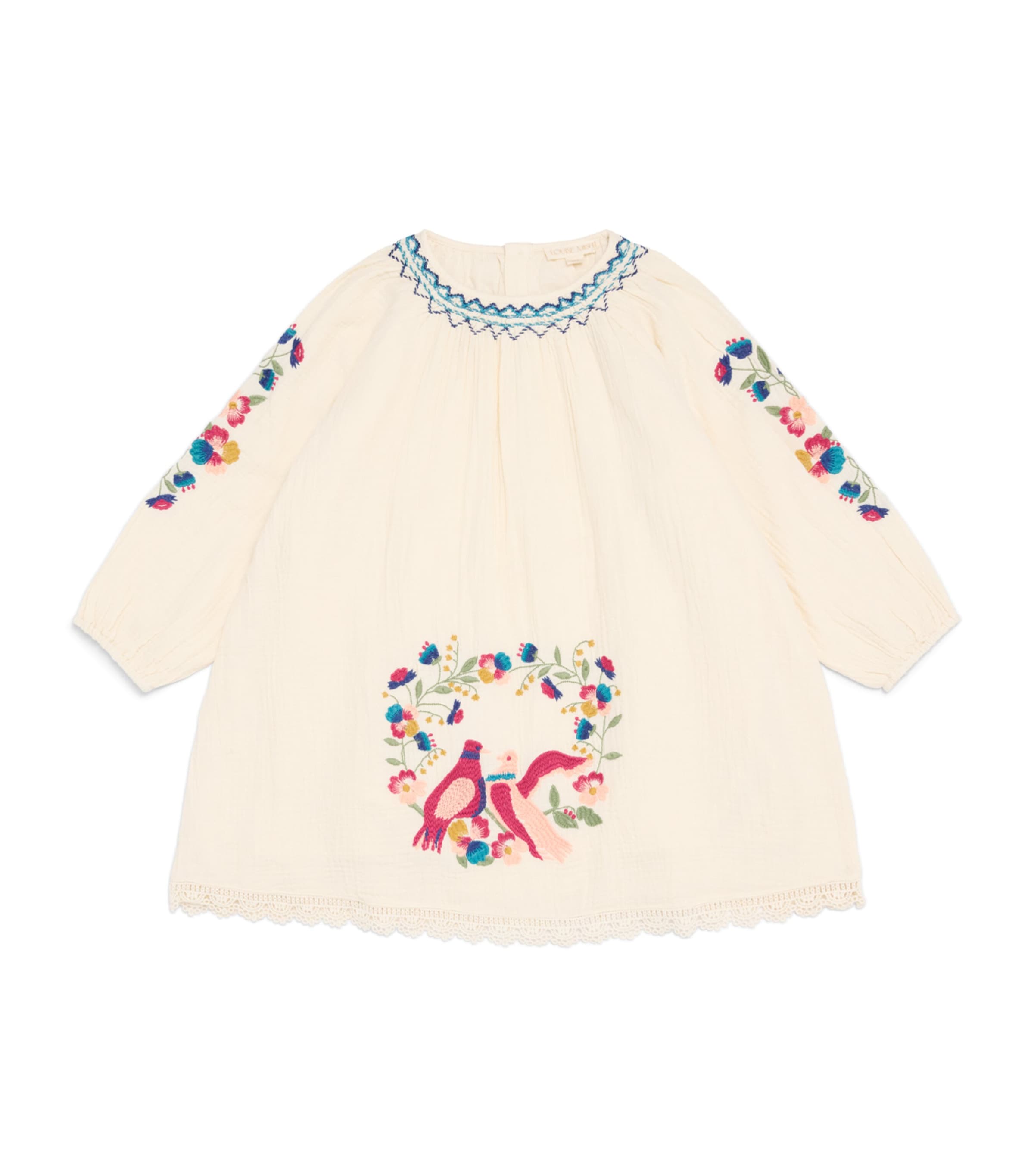 Louise Misha Organic Cotton Anabelle Dress (4-12 Years) Cream