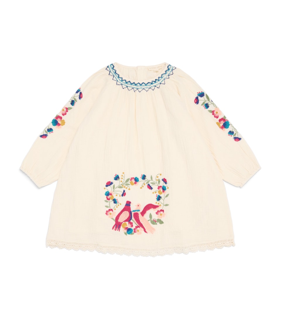 Louise Misha Organic Cotton Anabelle Dress (4-12 Years) Cream