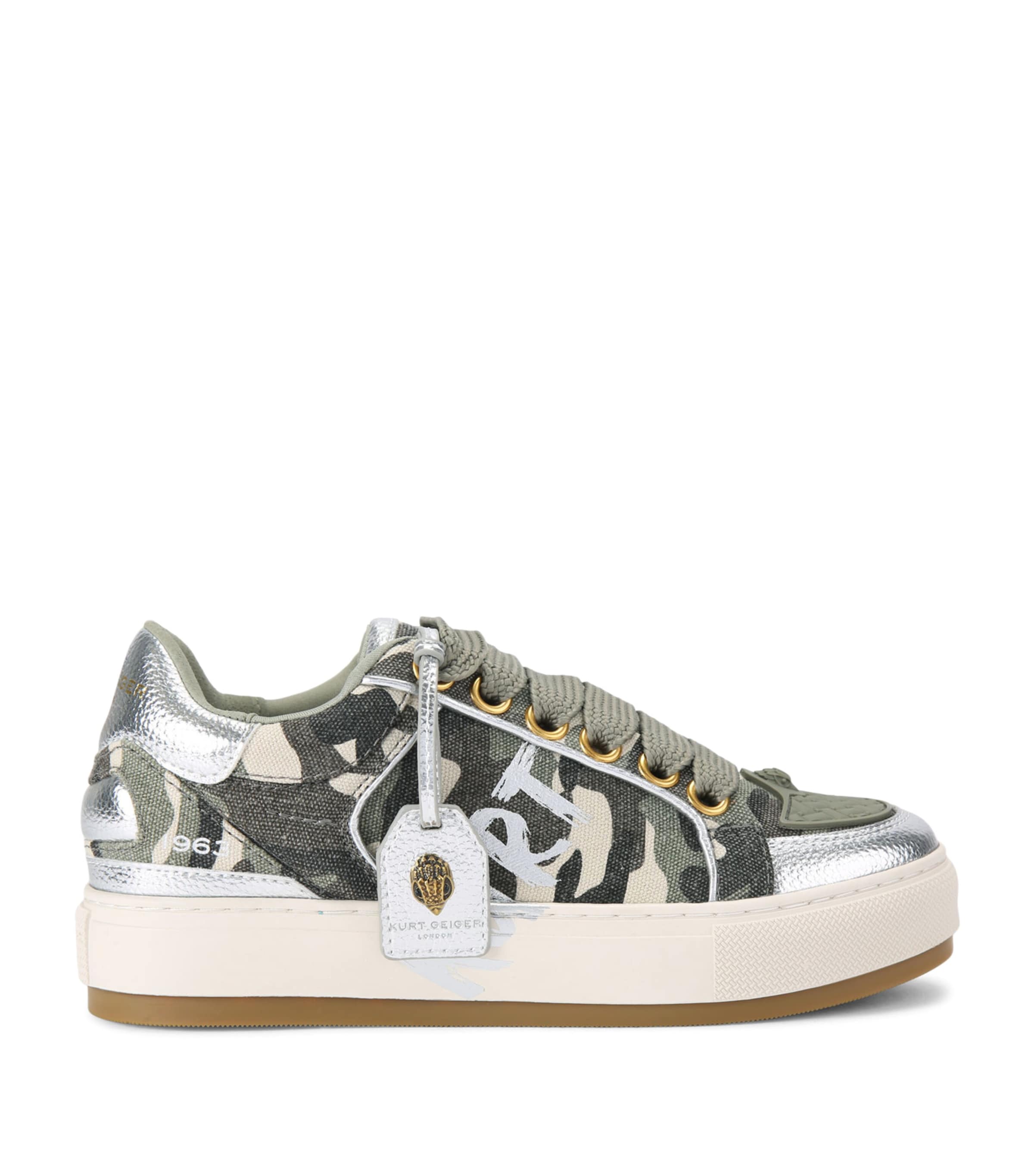 Kurt Geiger London Southbank Tag Sneakers Green Oth