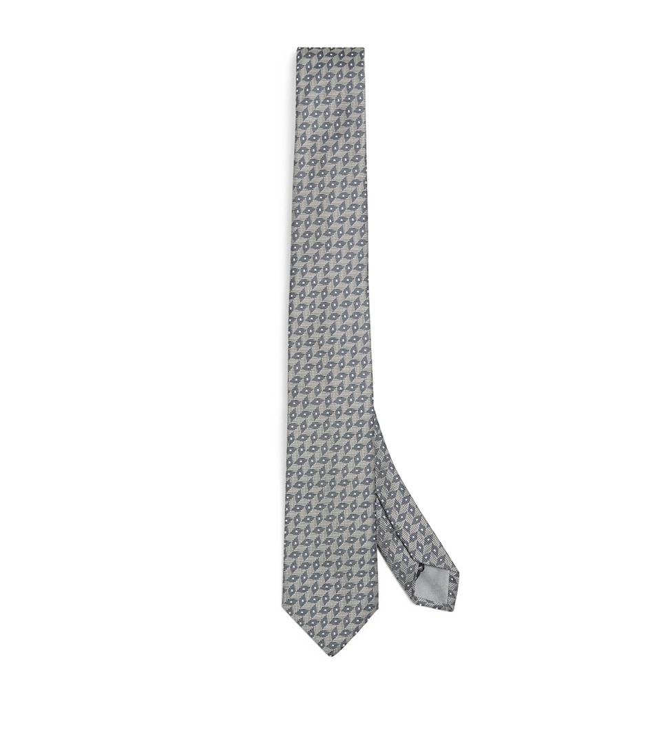Silk Geometric Tie