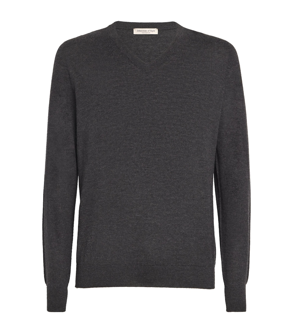Superfine Cashmere V-Neck Sweater
