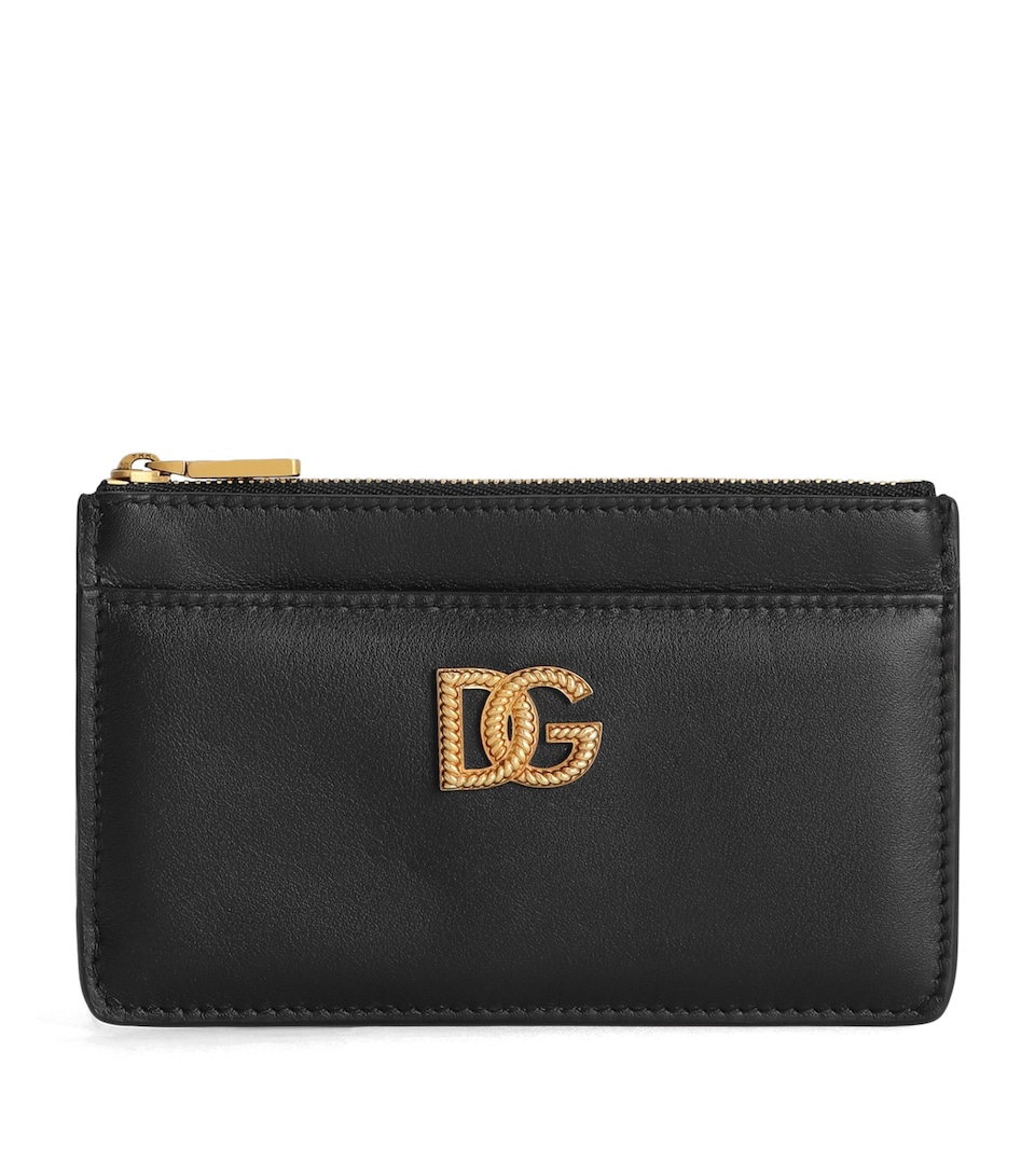 Calfskin Logo Card Holder