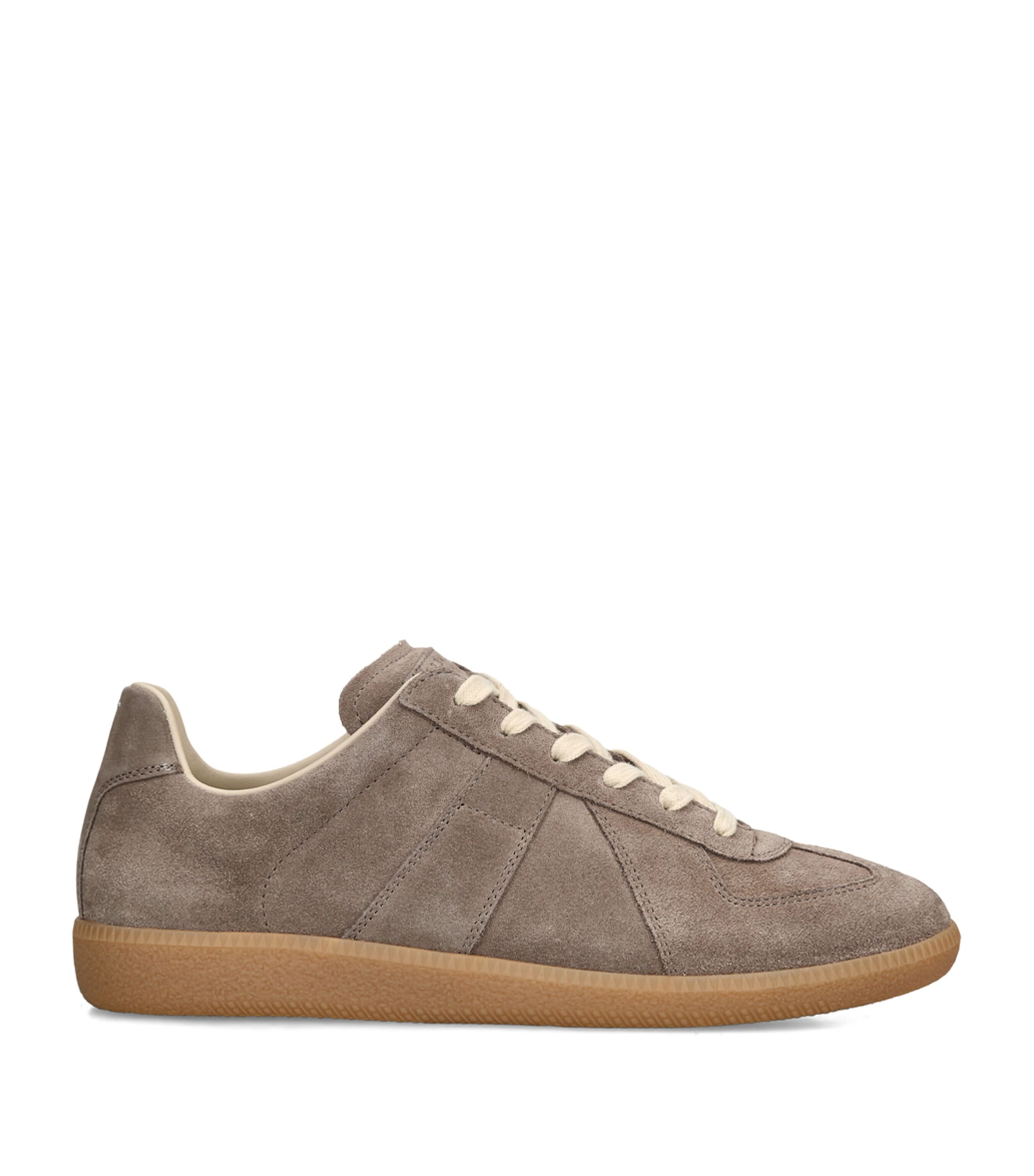 Maison Margiela Suede Replica Sneakers Taupe