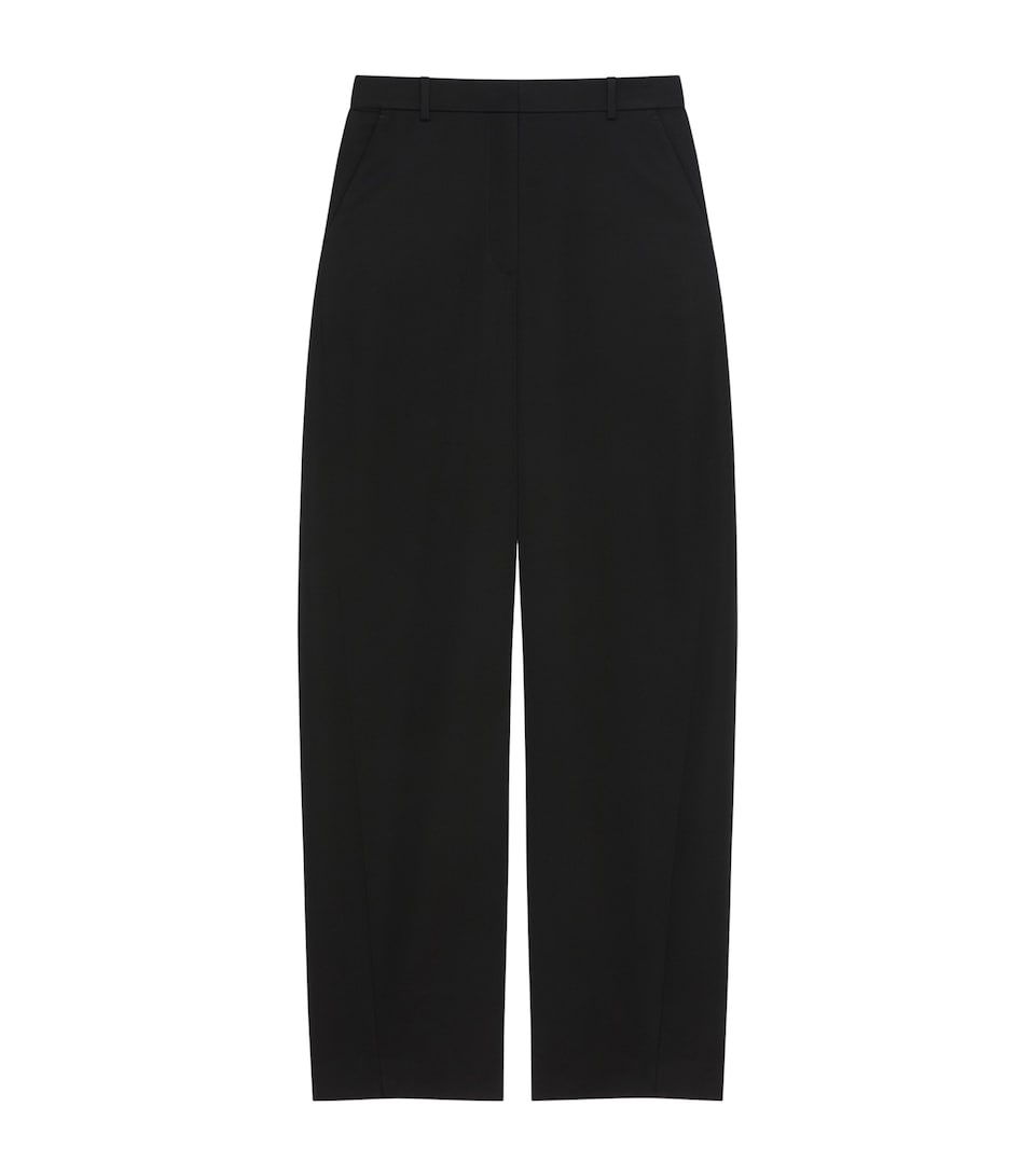 Givenchy Womens Wool Cocoon Trousers Black