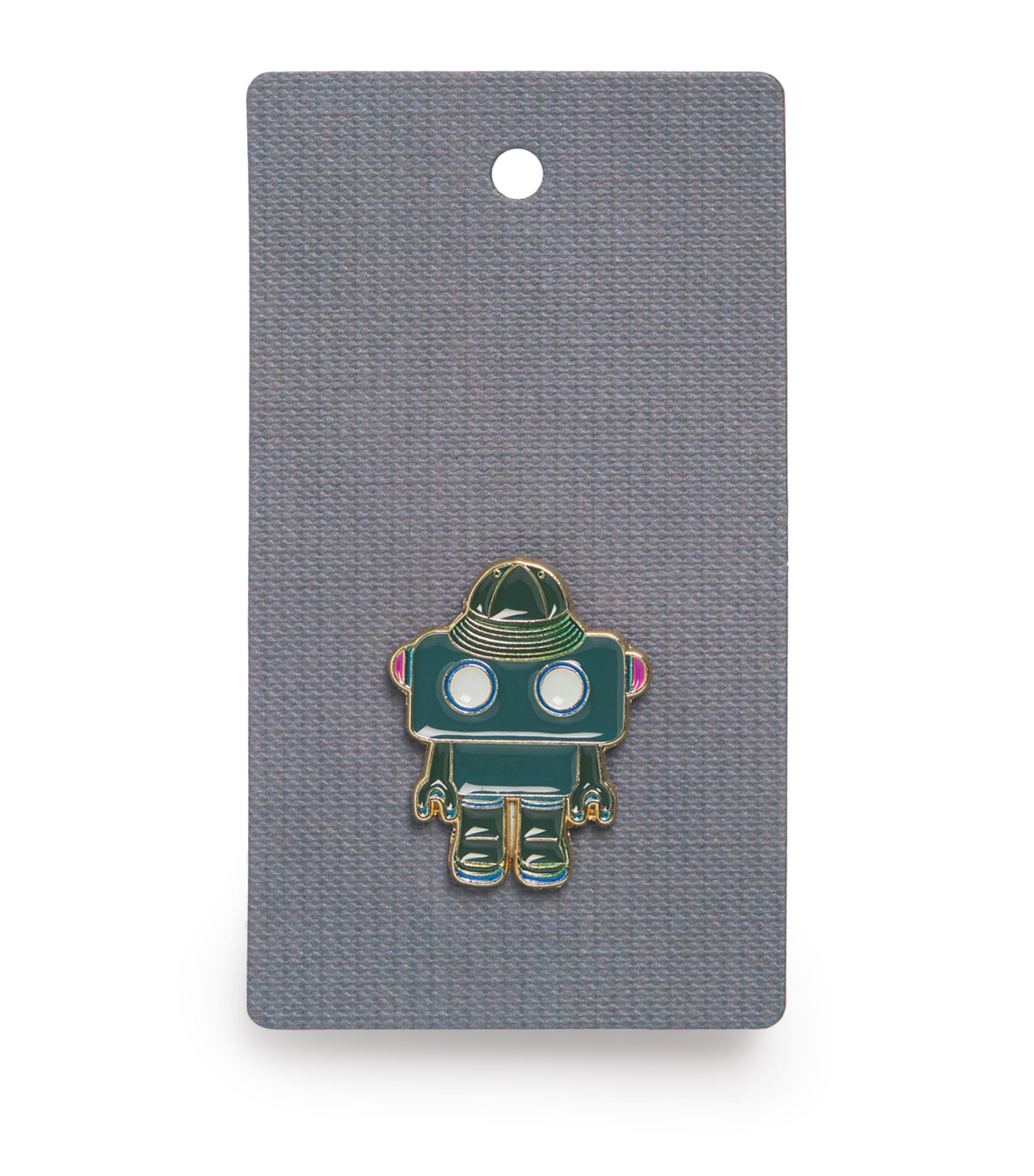 Barbour x Paul Smith Robot Pin Badge Robot In Boots
