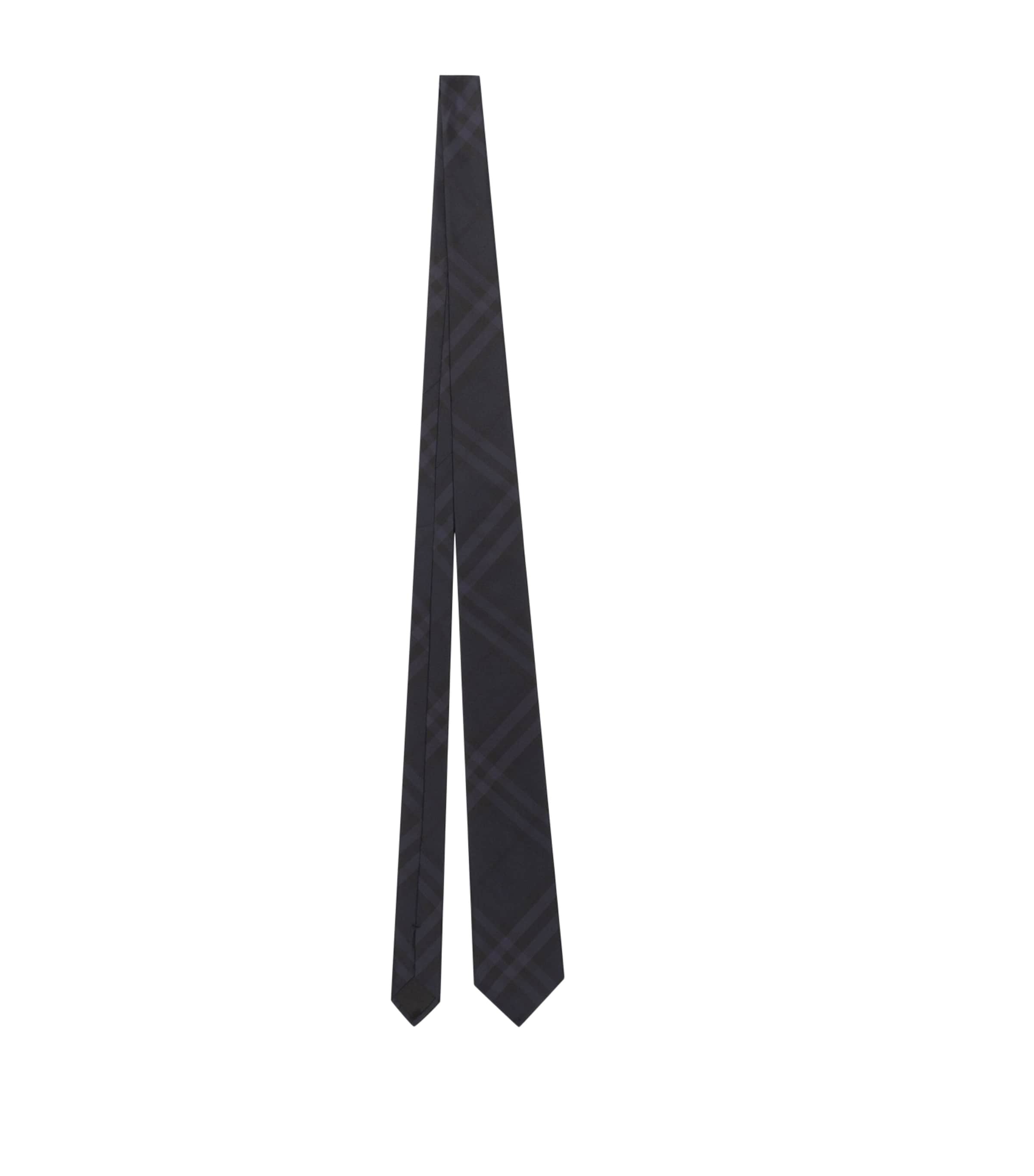 Burberry Silk Check Tie Ocean Blue