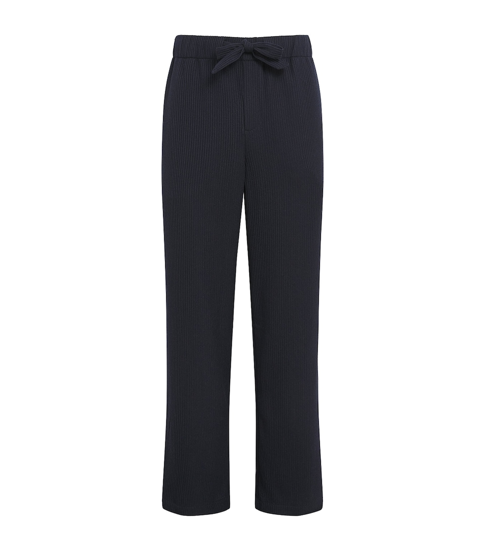Frescobol Carioca Mens Wool Luan Trousers Navy