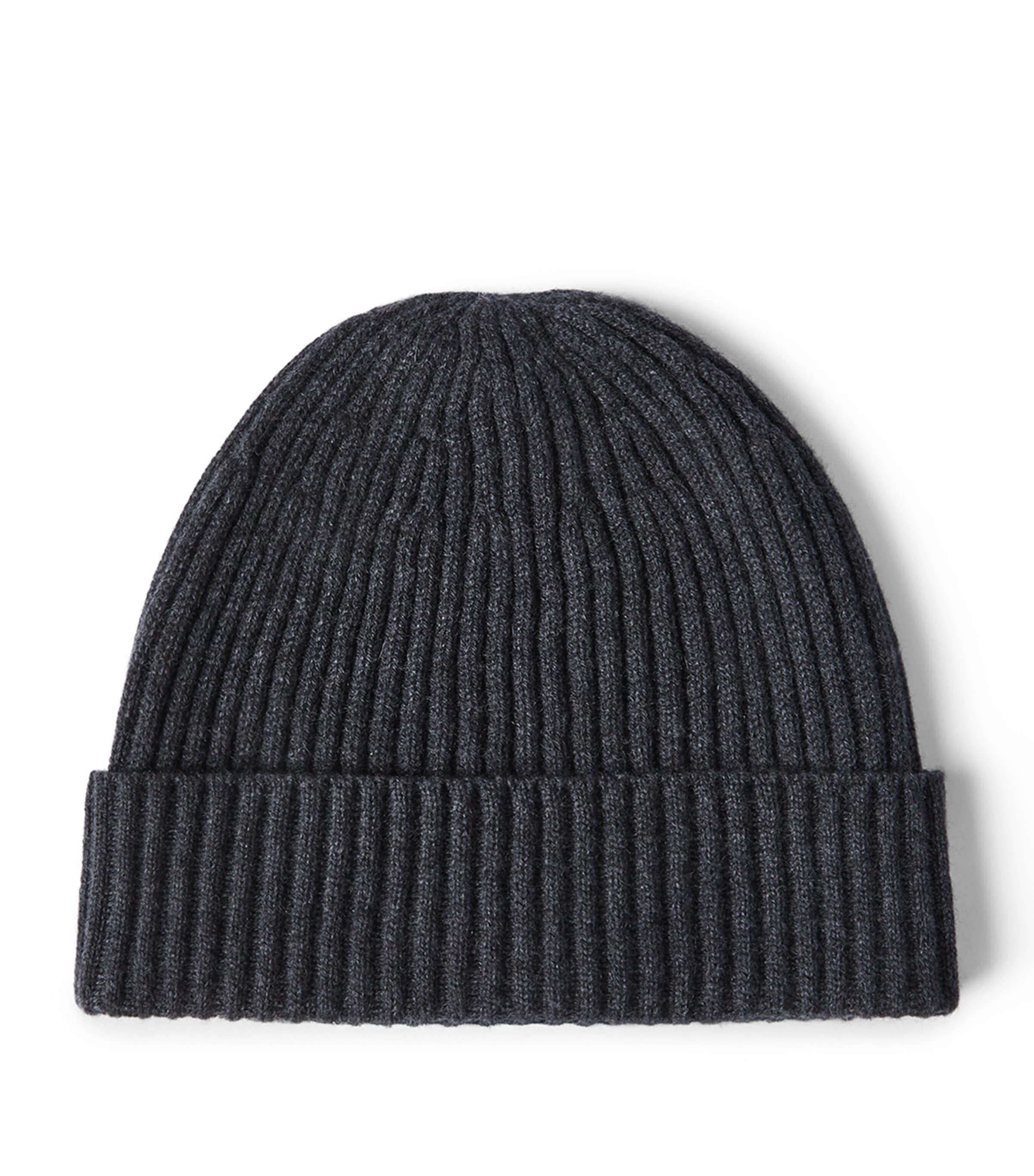 Cashmere Rib Knit Beanie