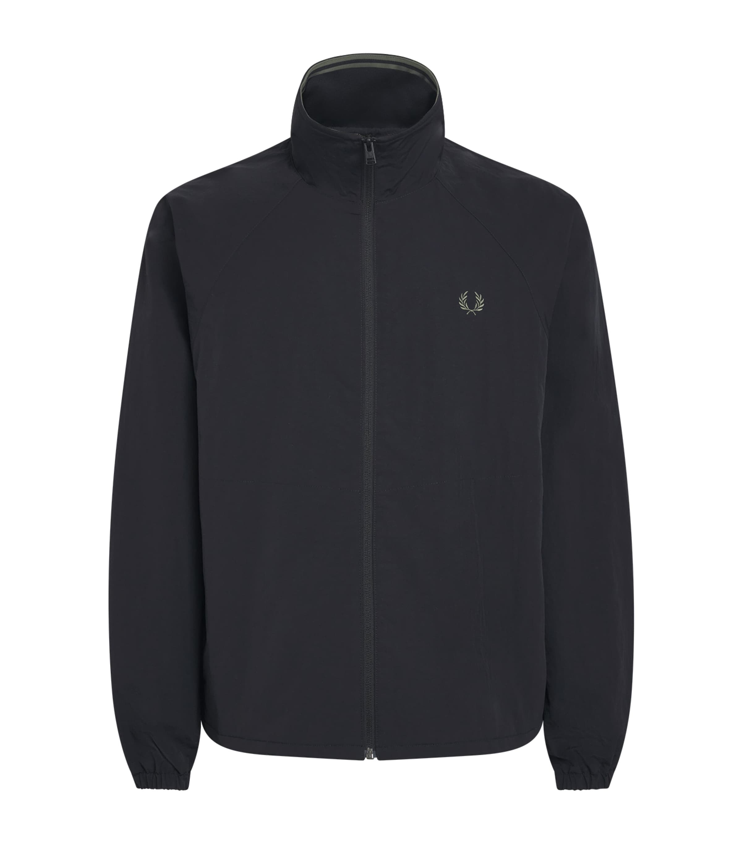 Fred Perry Mens Taslan Oversized Shell Jacket Black