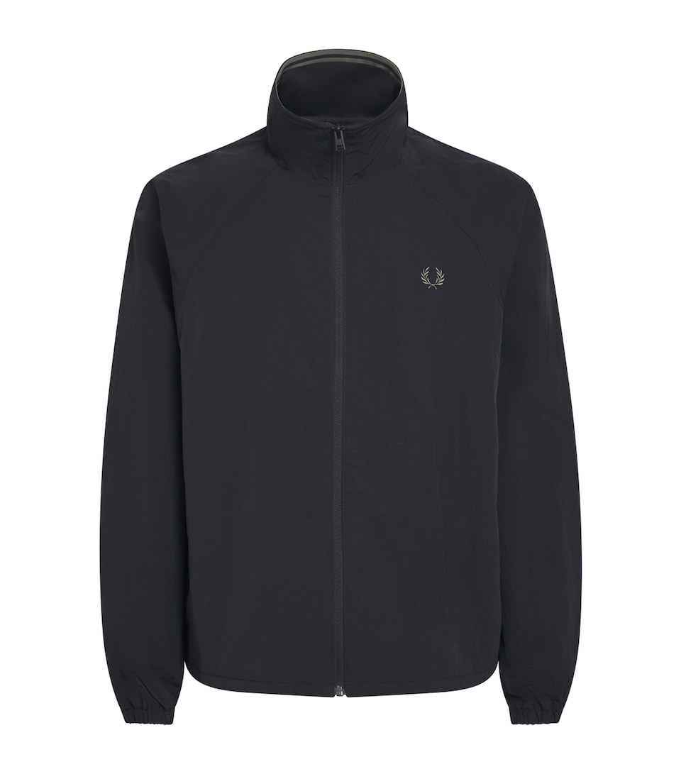 Fred Perry Mens Taslan Oversized Shell Jacket Black