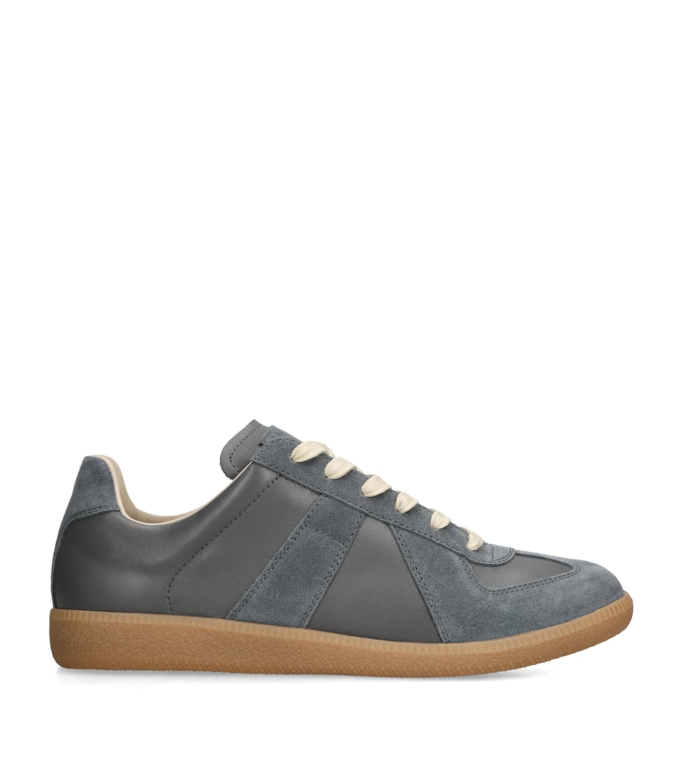 Leather-Suede Replica Sneakers