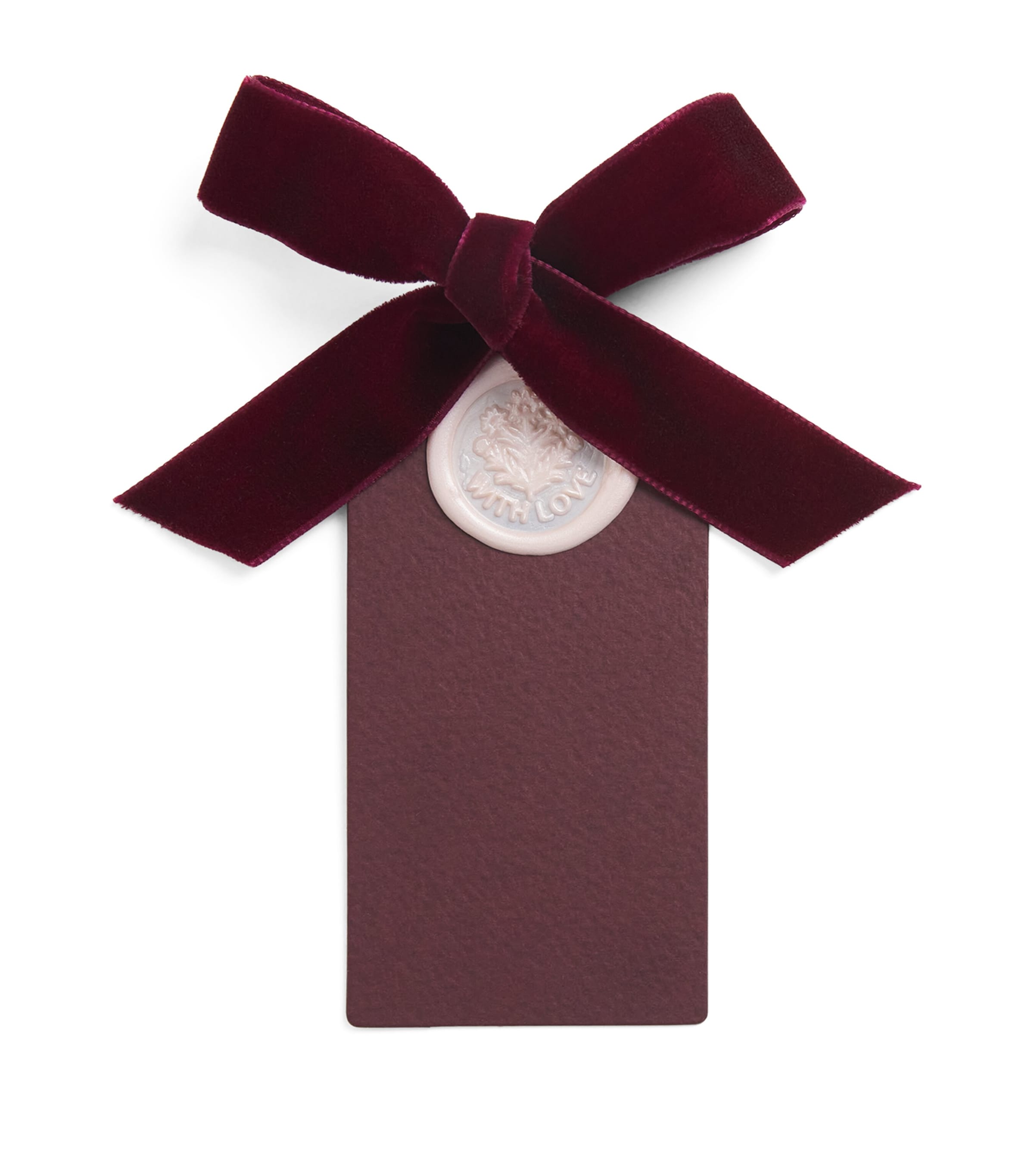 Lamler Waxed Card Tags (Set of 6) Burgundy/pink