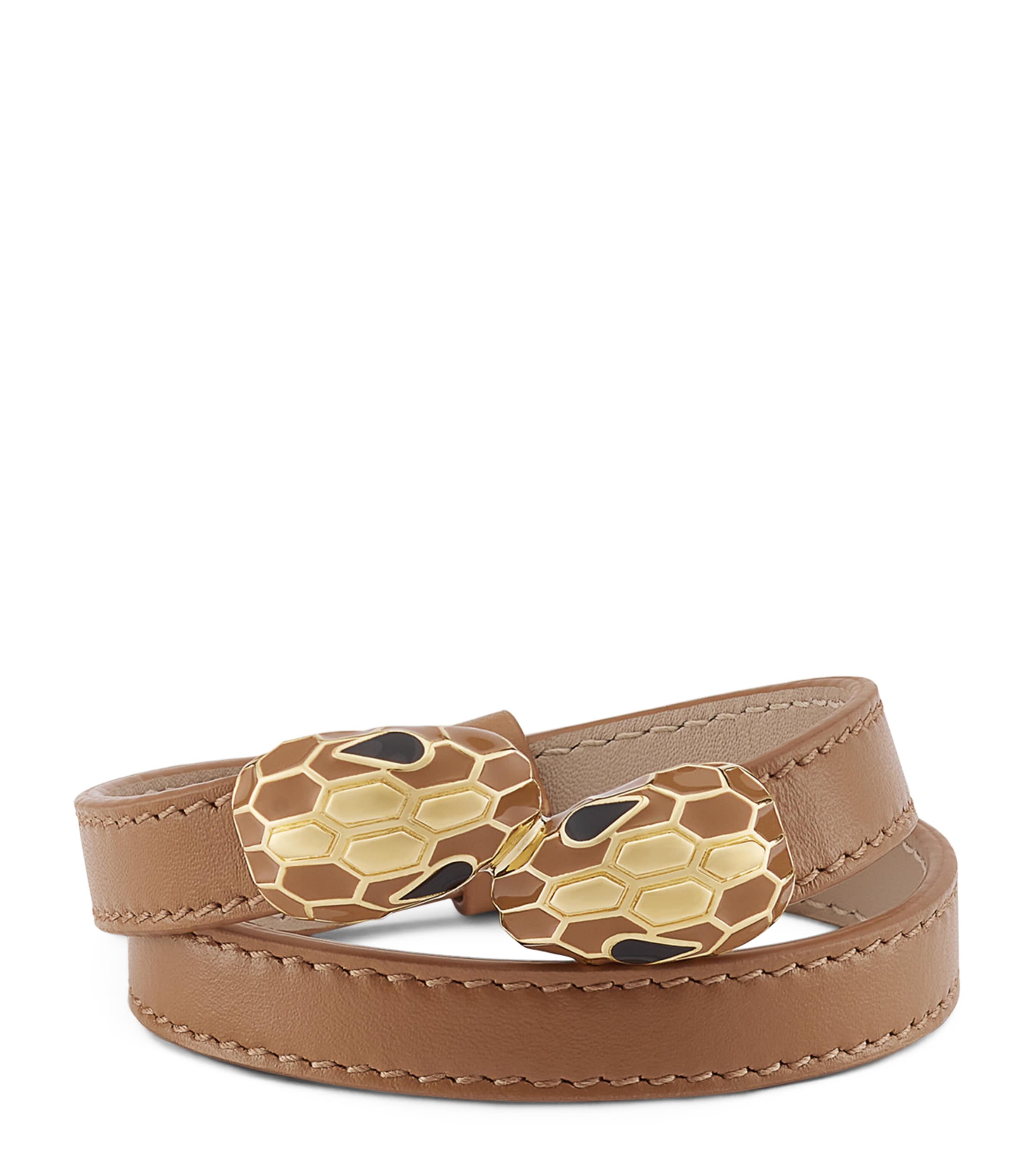 Leather Serpenti Forever Bracelet