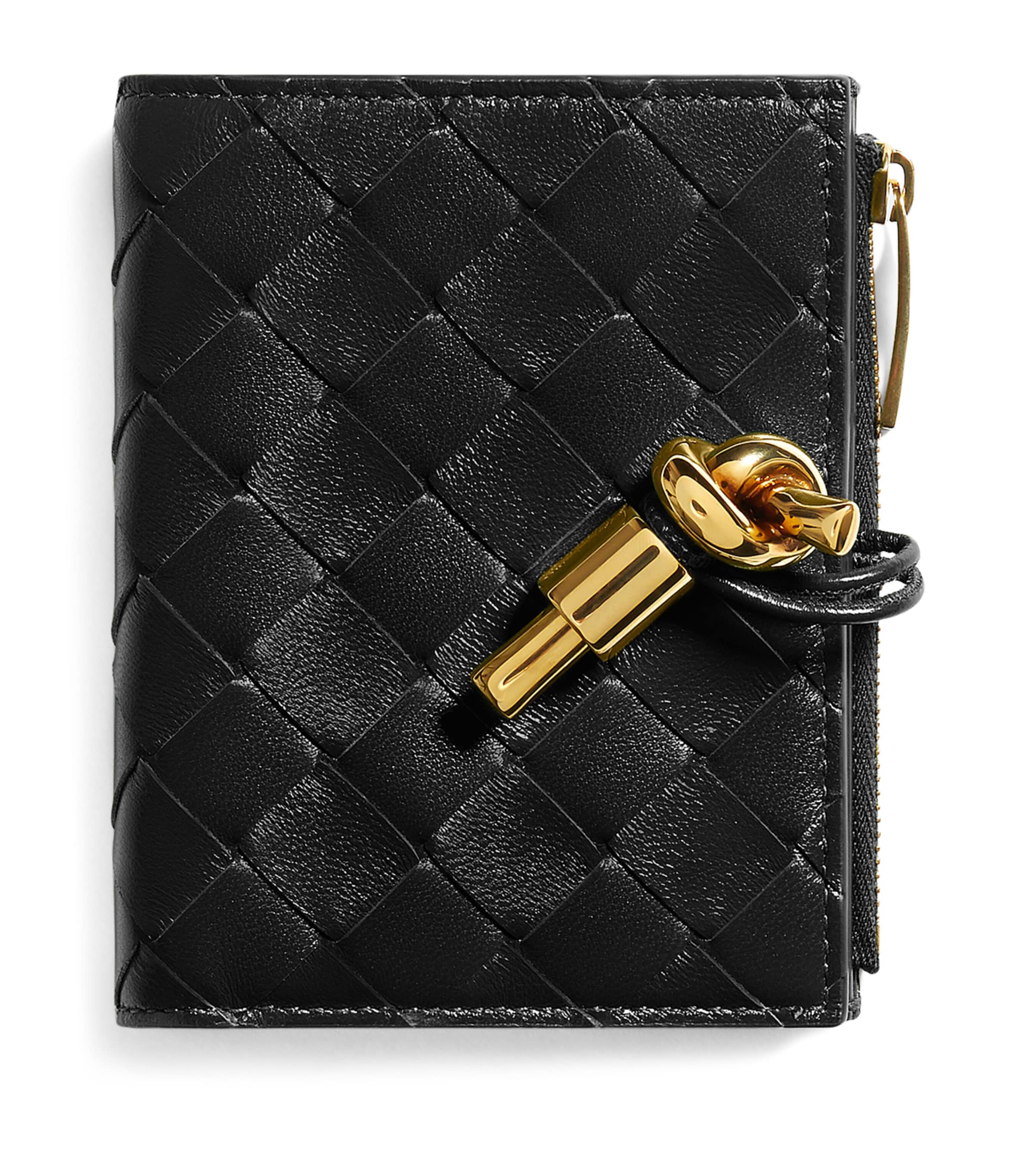 Bottega Veneta Small Leather Andiamo Bifold Wallet