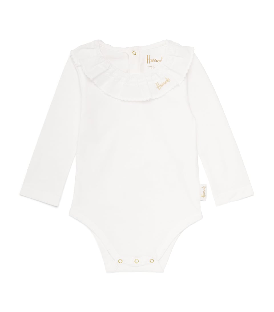 Harrods Cotton Bodysuit (0-18 Months) Ivory