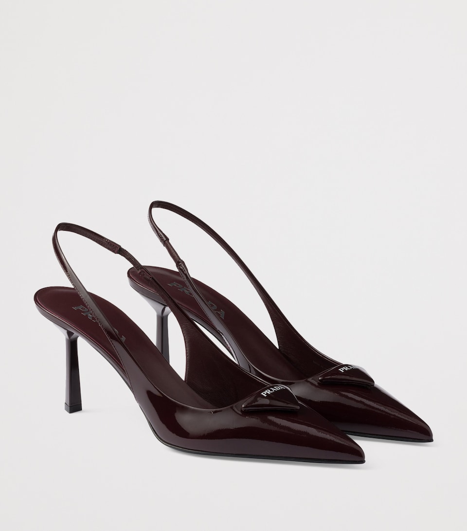 Patent Leather Slingback Pumps 75