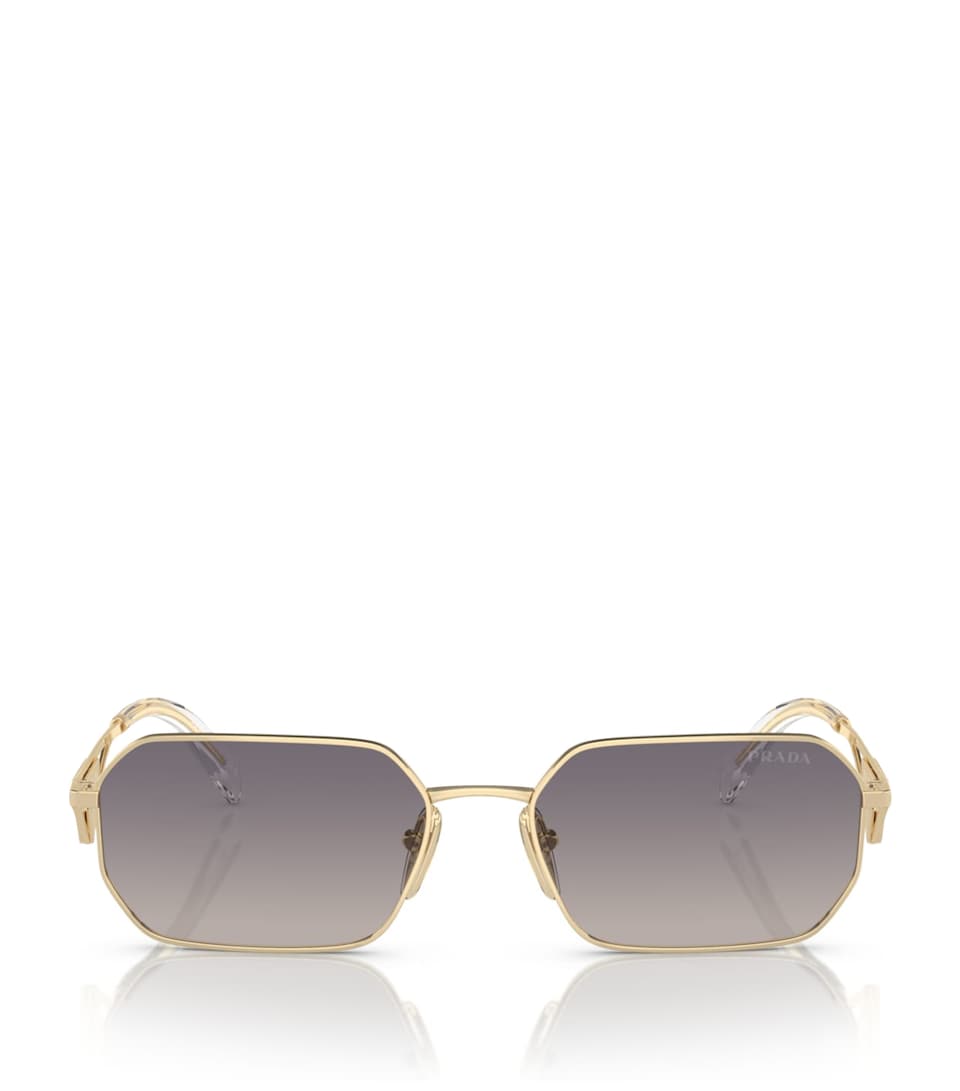 Prada Metal Rectangular Sunglasses