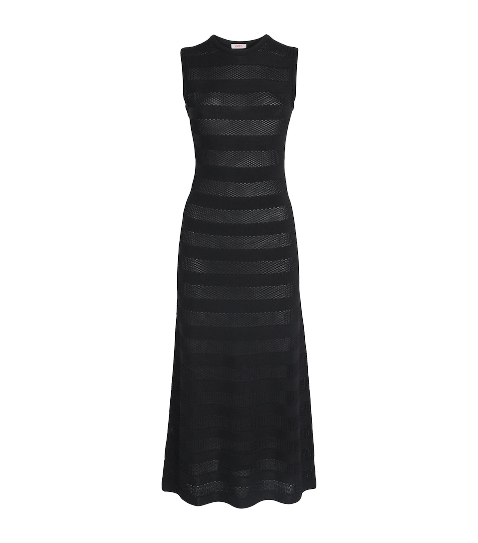 Eres Womens Knitted Reguliere Midi Dress Noir
