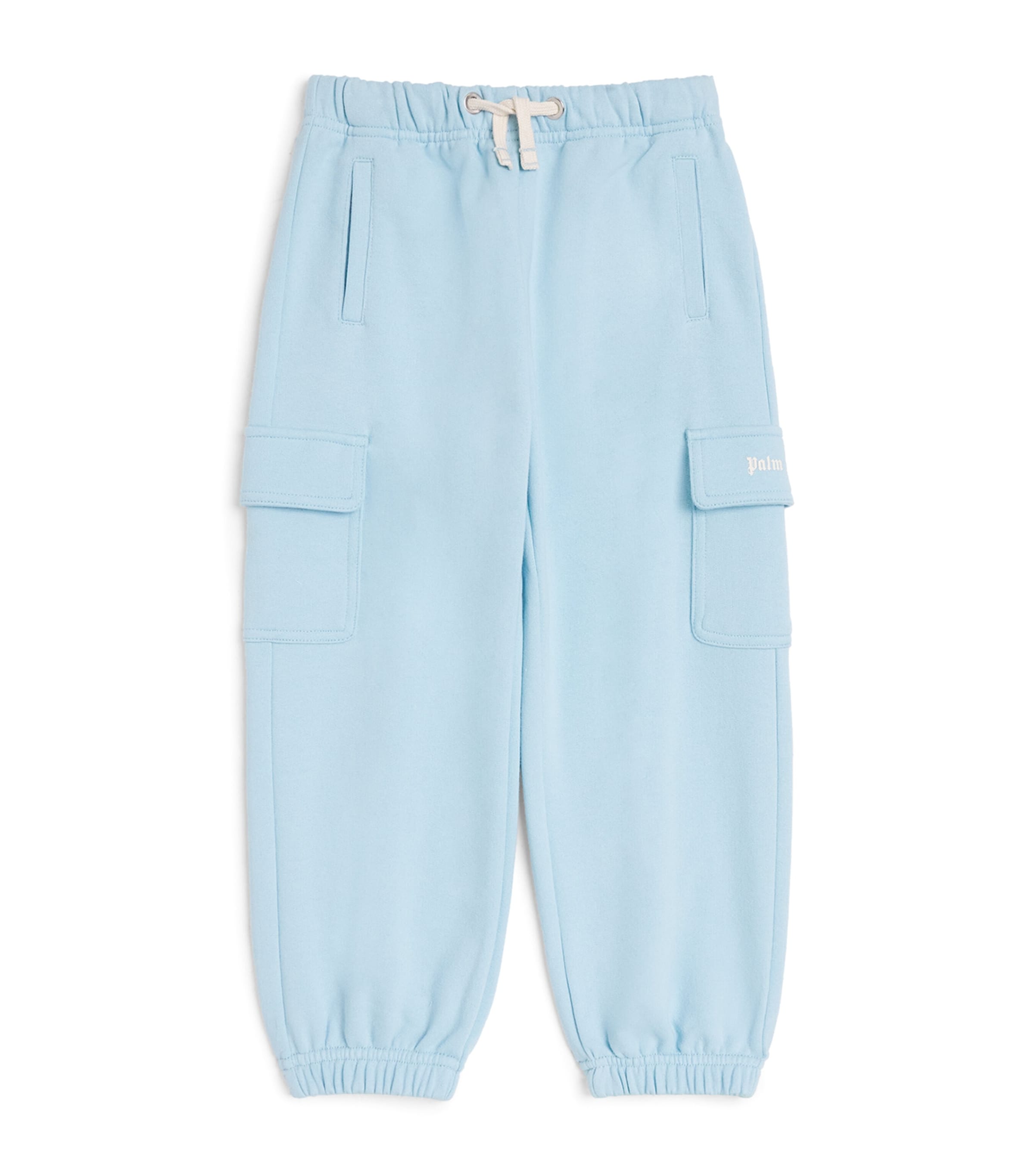 Palm Angels Kids Cotton Logo Cargo Sweatpants (4-12+ Years) Bimbo/bby Blu