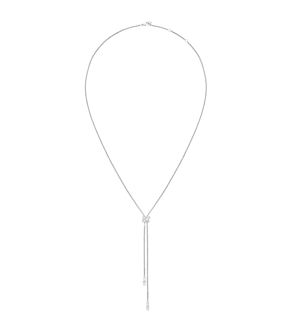 White Gold and Diamond Bee de Chaumet Pendant Necklace