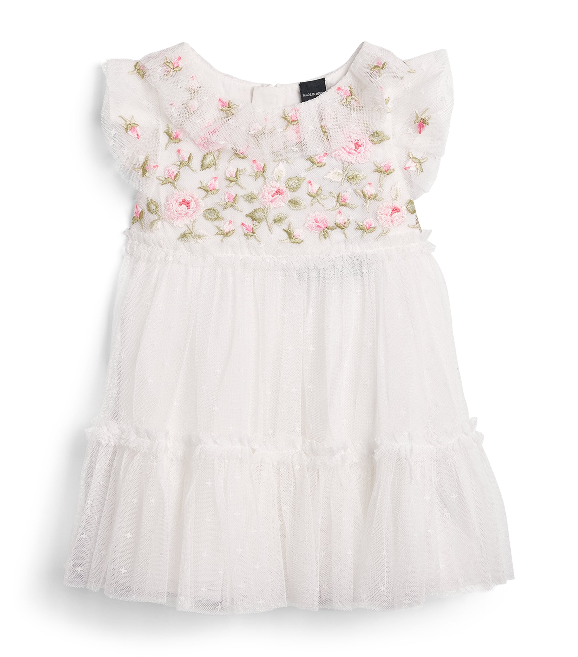 Needle & Thread Rose Bloom Bodice Dress (3-24 Months) Swan White